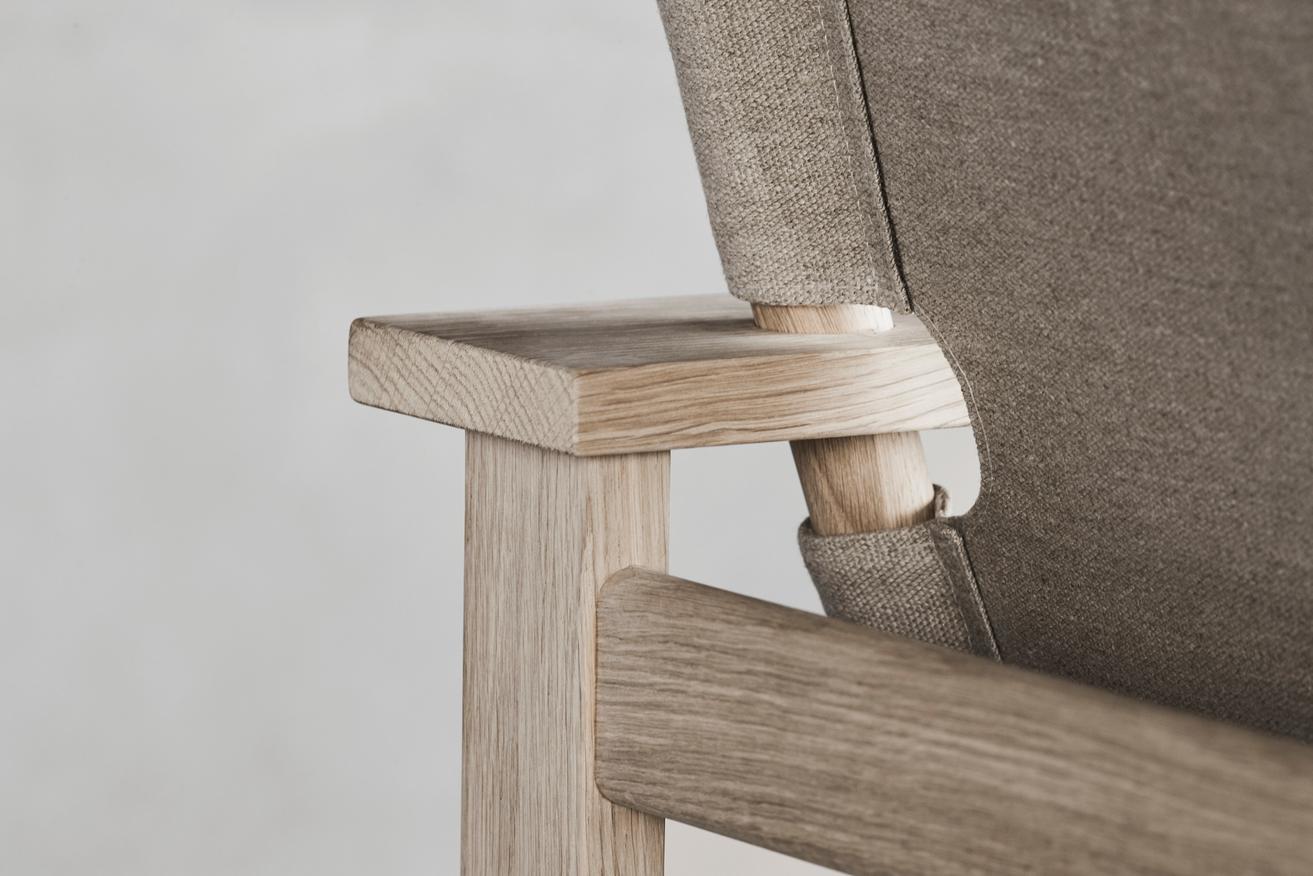 Børge Mogensen The Canvas Chair - Light Oiled Oak/Natural Canvas für Fredericia im Zustand „Neu“ im Angebot in Dubai, AE