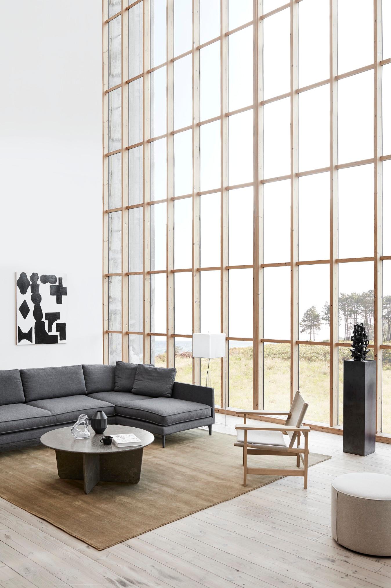 Børge Mogensen The Canvas Chair - Light Oiled Oak/Natural Canvas für Fredericia (Leinwand) im Angebot