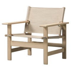 Børge Mogensen The Canvas Chair - Light Oiled Oak/Natural Canvas for Fredericia