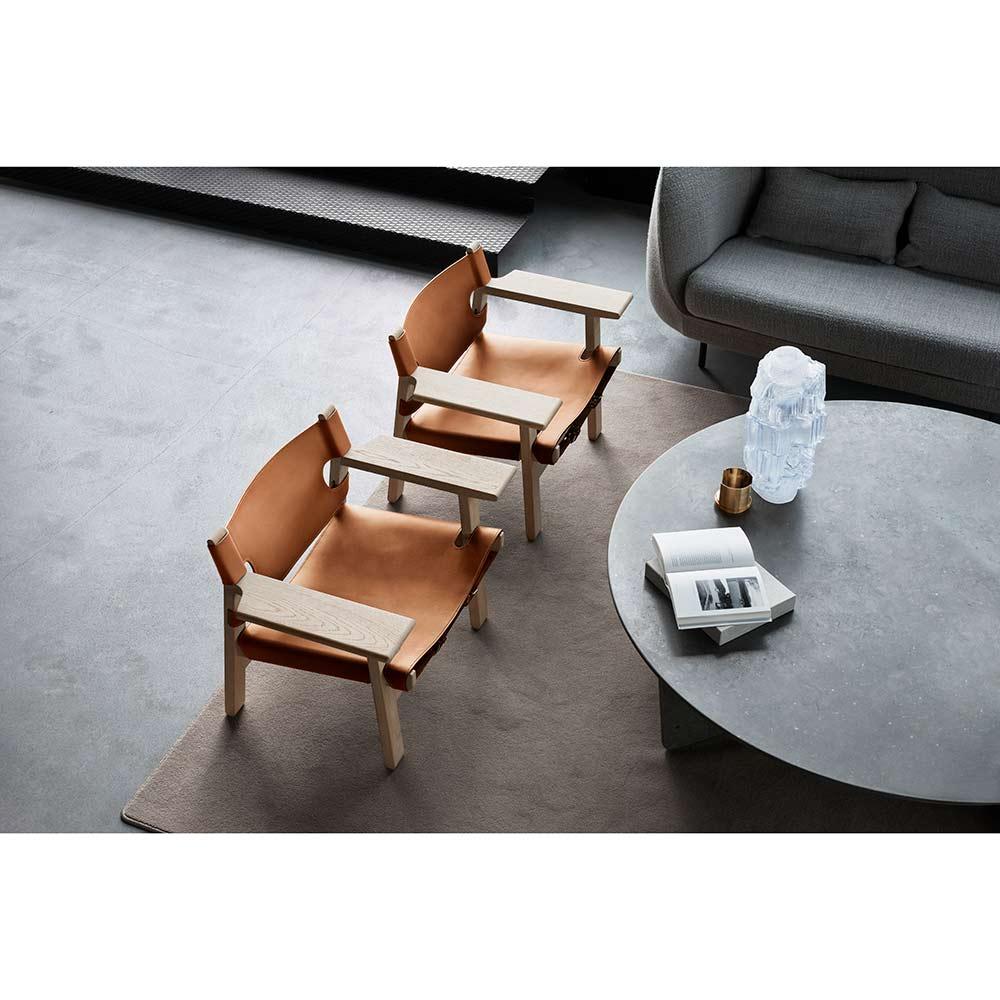 Børge Mogensen The Spanish Chair Cognac Sattelleder Oak Geölt für Fredericia (Leder) im Angebot