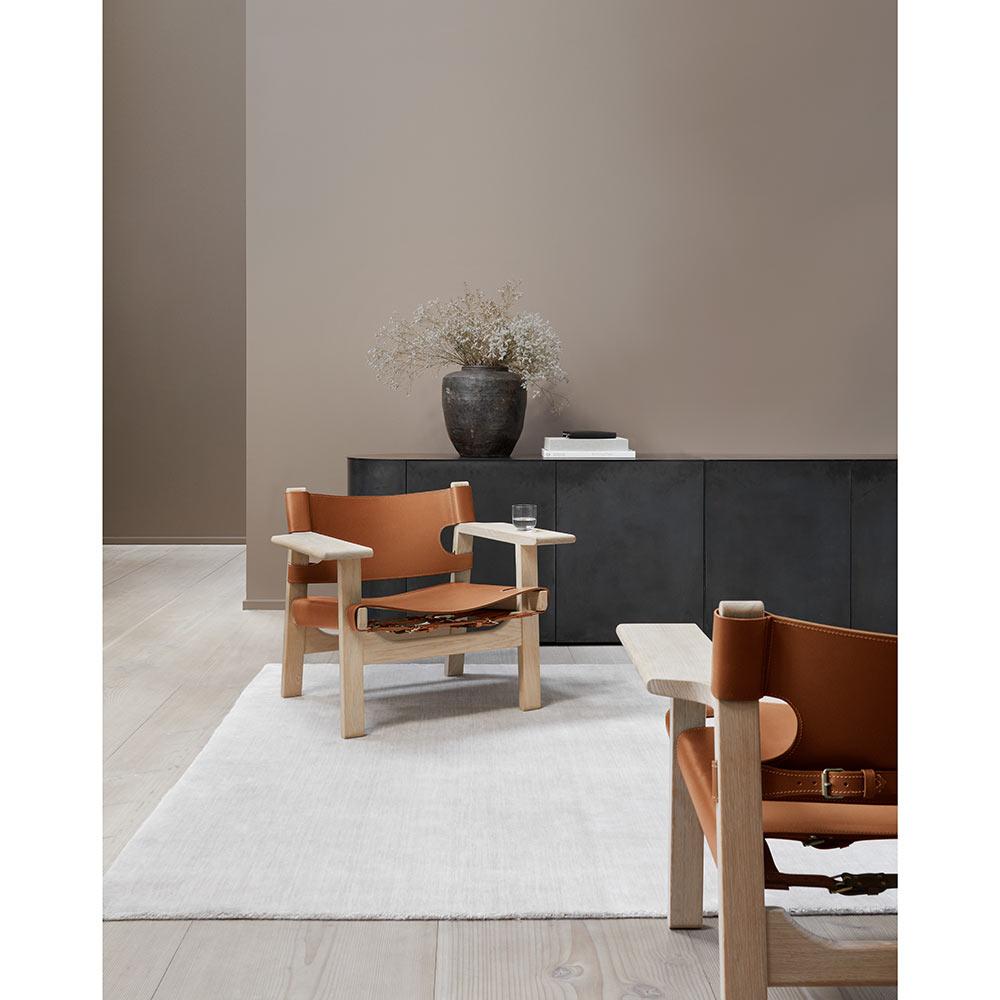 Børge Mogensen The Spanish Chair Cognac Sattelleder Oak Geölt für Fredericia im Angebot 1