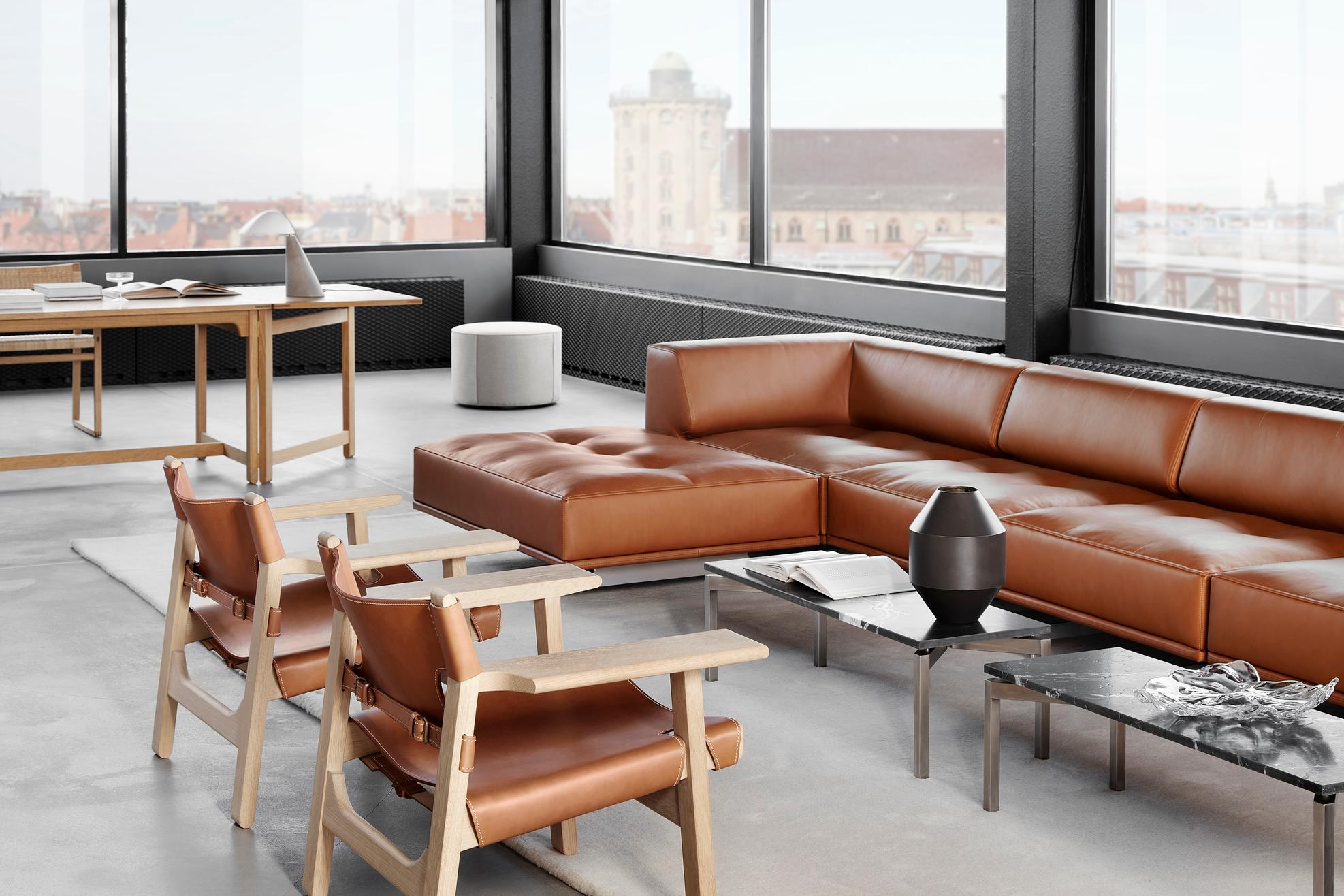Børge Mogensen The Spanish Chair Natursattelleder Oak Öl für Fredericia im Angebot 8