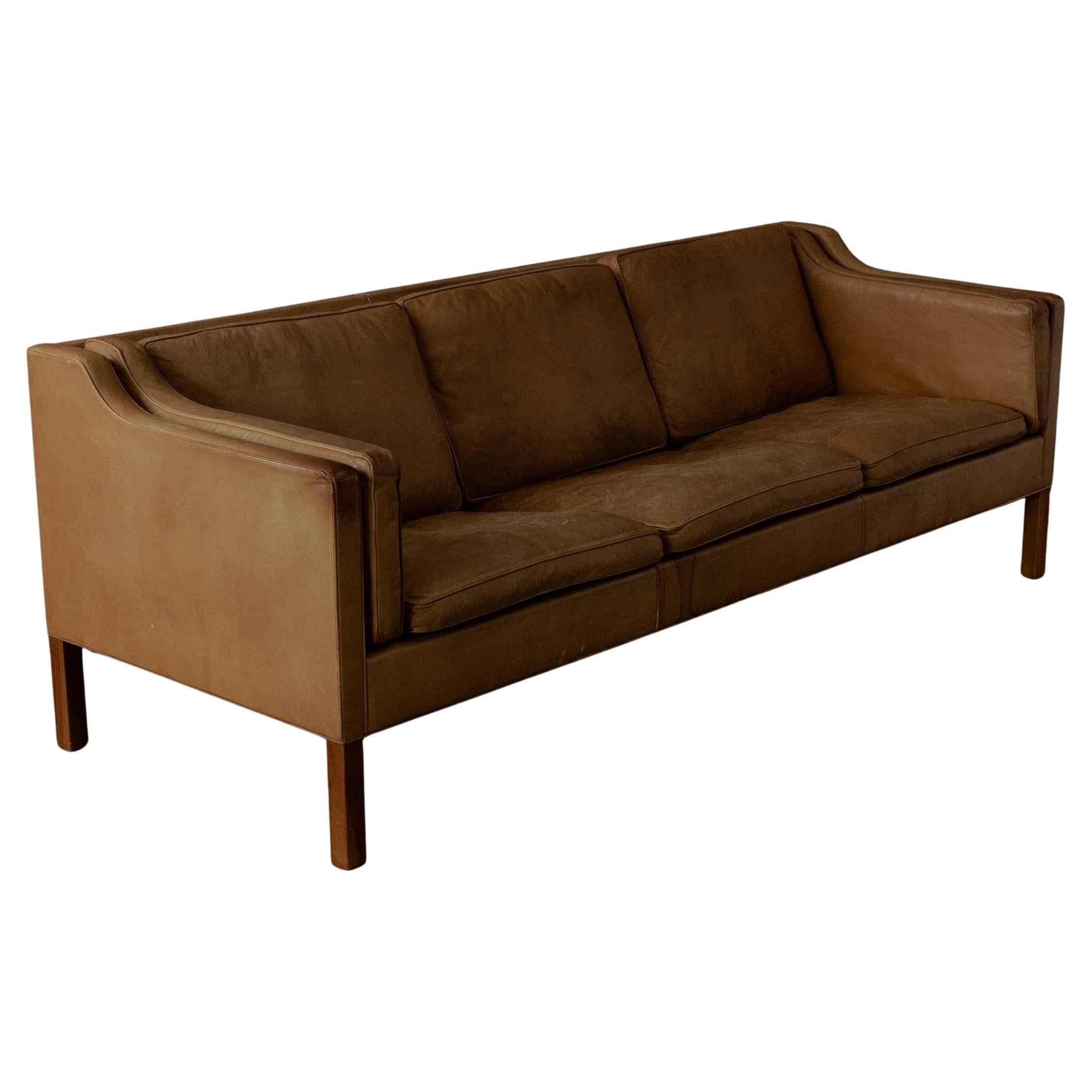 Børge Mogensen Three-Seat Sofa, Denmark, 1950s