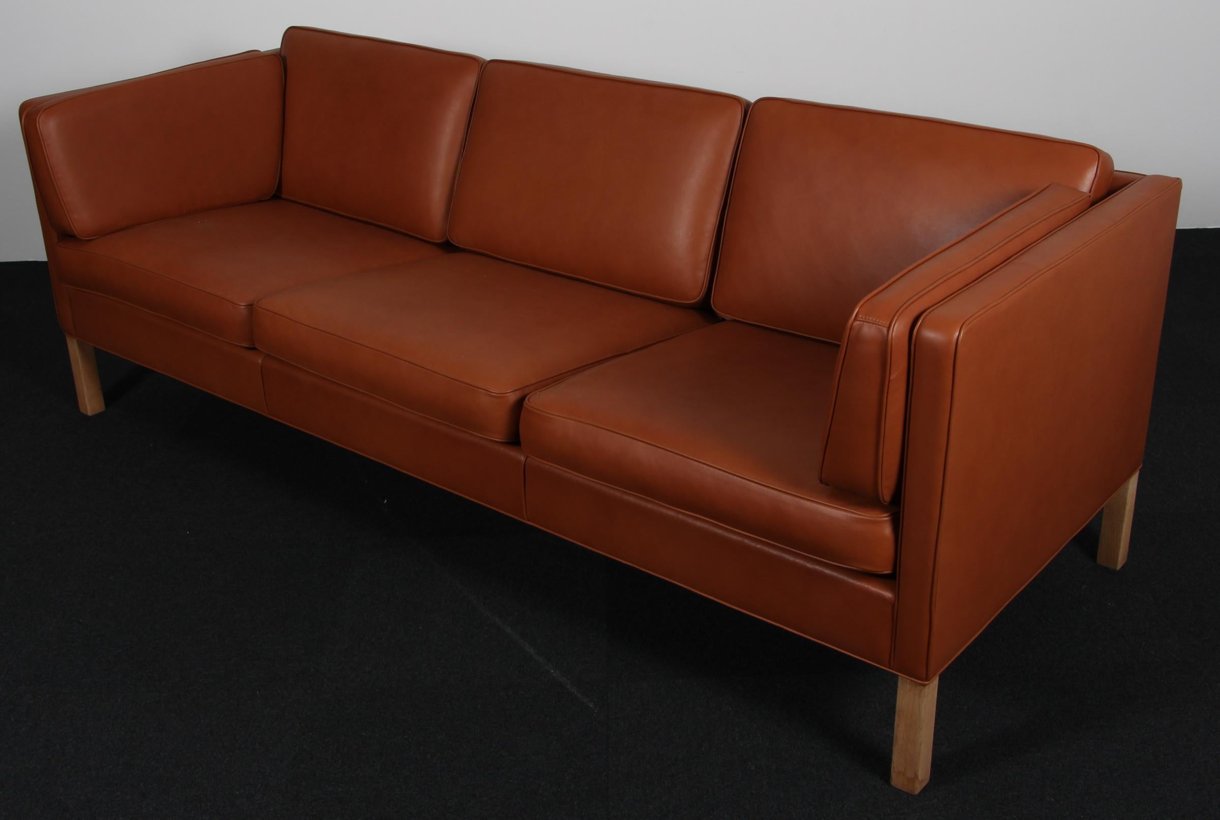Scandinavian Modern Børge Mogensen Three-Seat Sofa For Sale