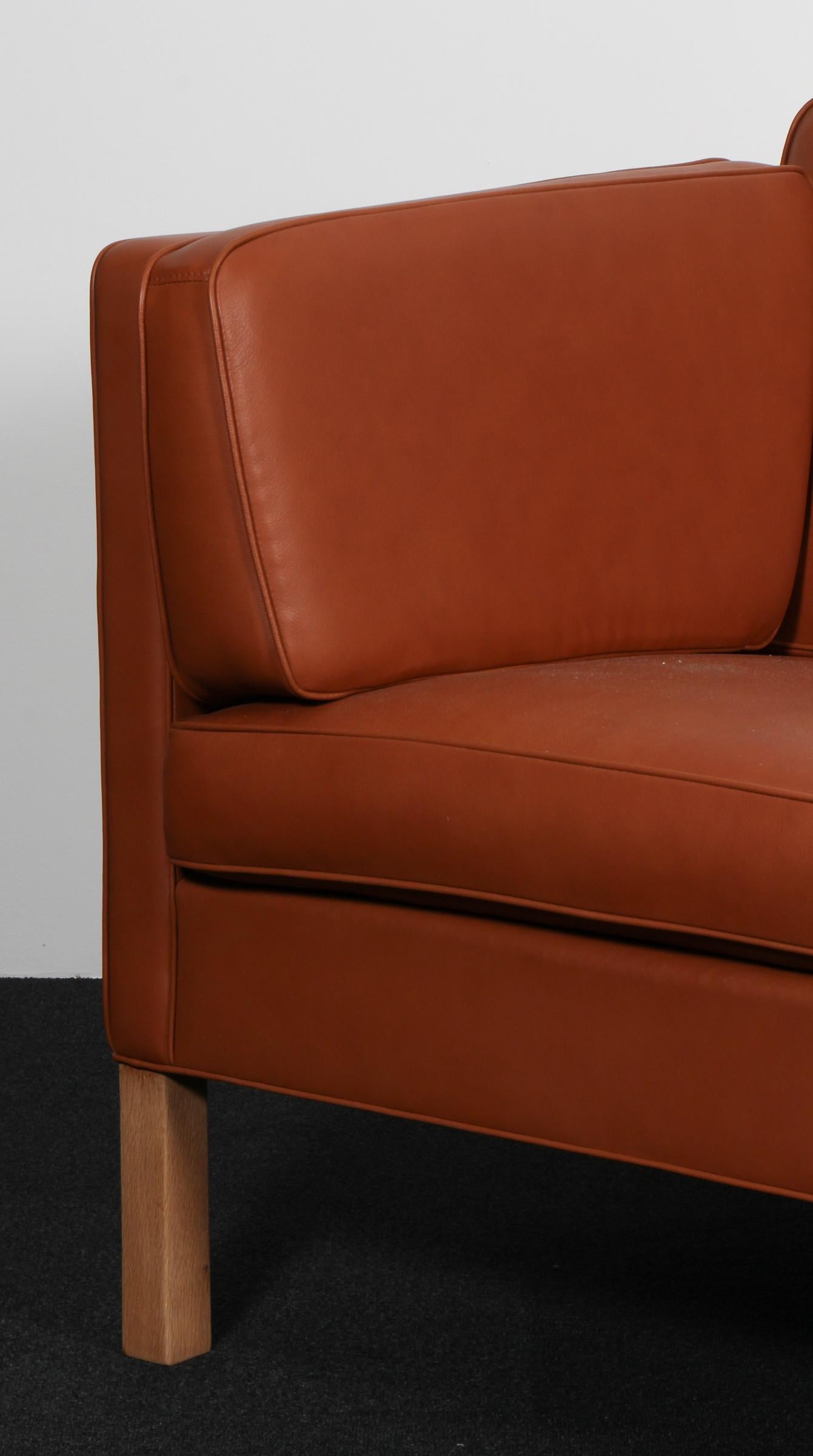 Mid-20th Century Børge Mogensen Three-Seat Sofa For Sale