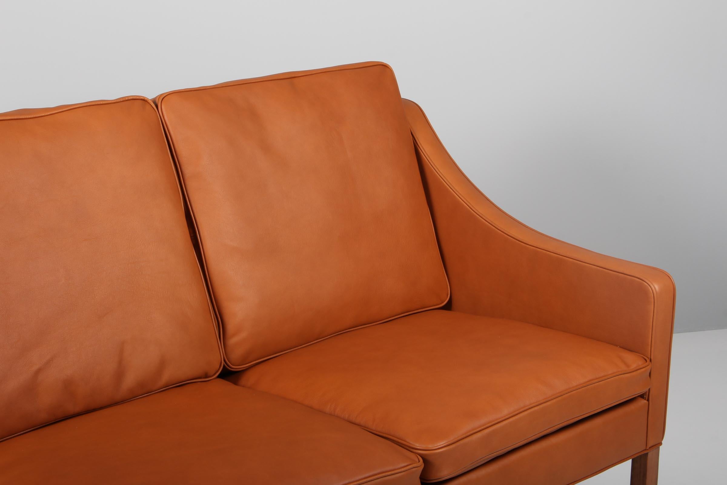 Scandinavian Modern Børge Mogensen Three-Seat Sofa, Model 2209, Denmark, New Upholstered