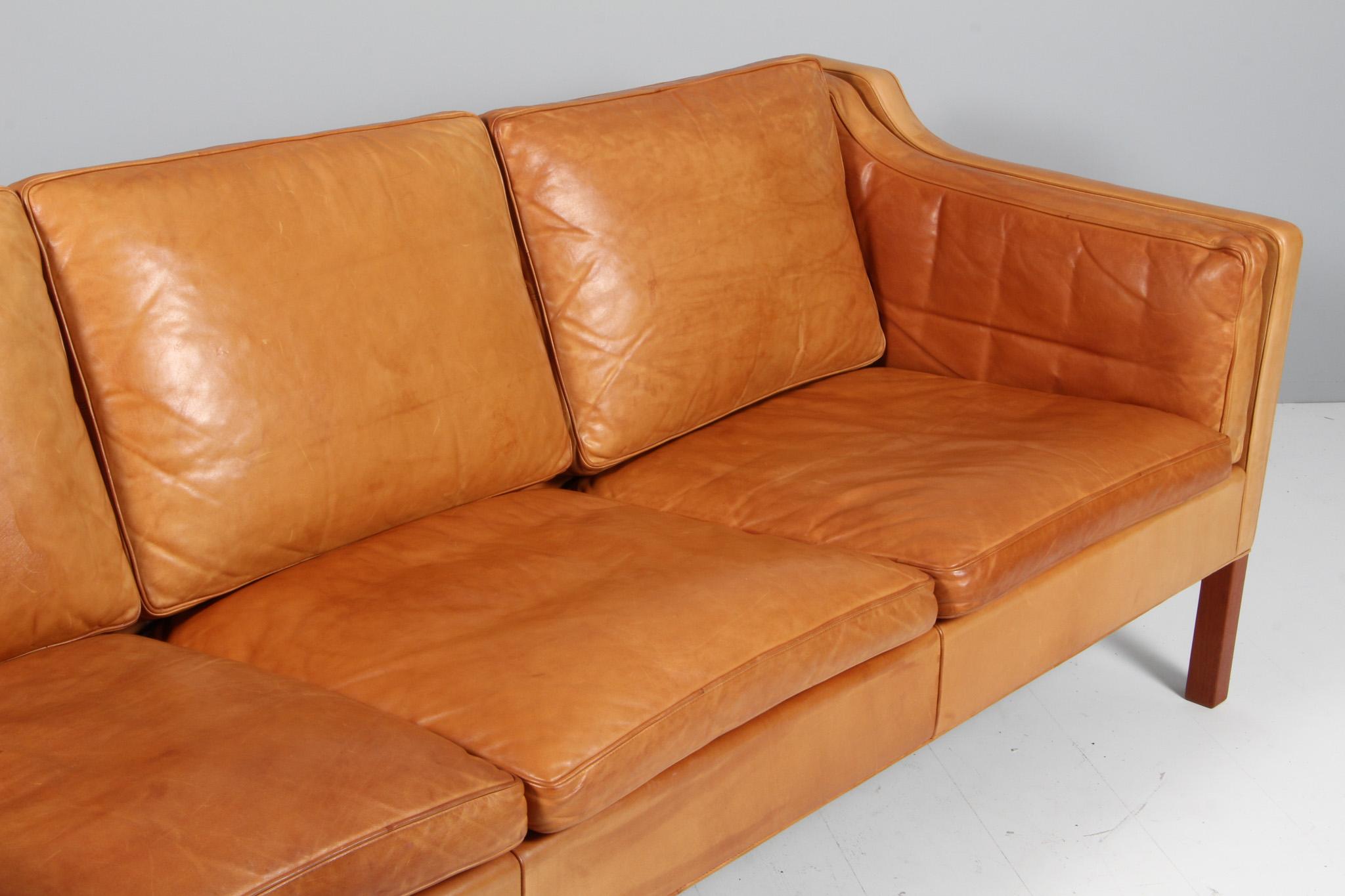 Danish Børge Mogensen Three-Seat Sofa, model 2213 For Sale