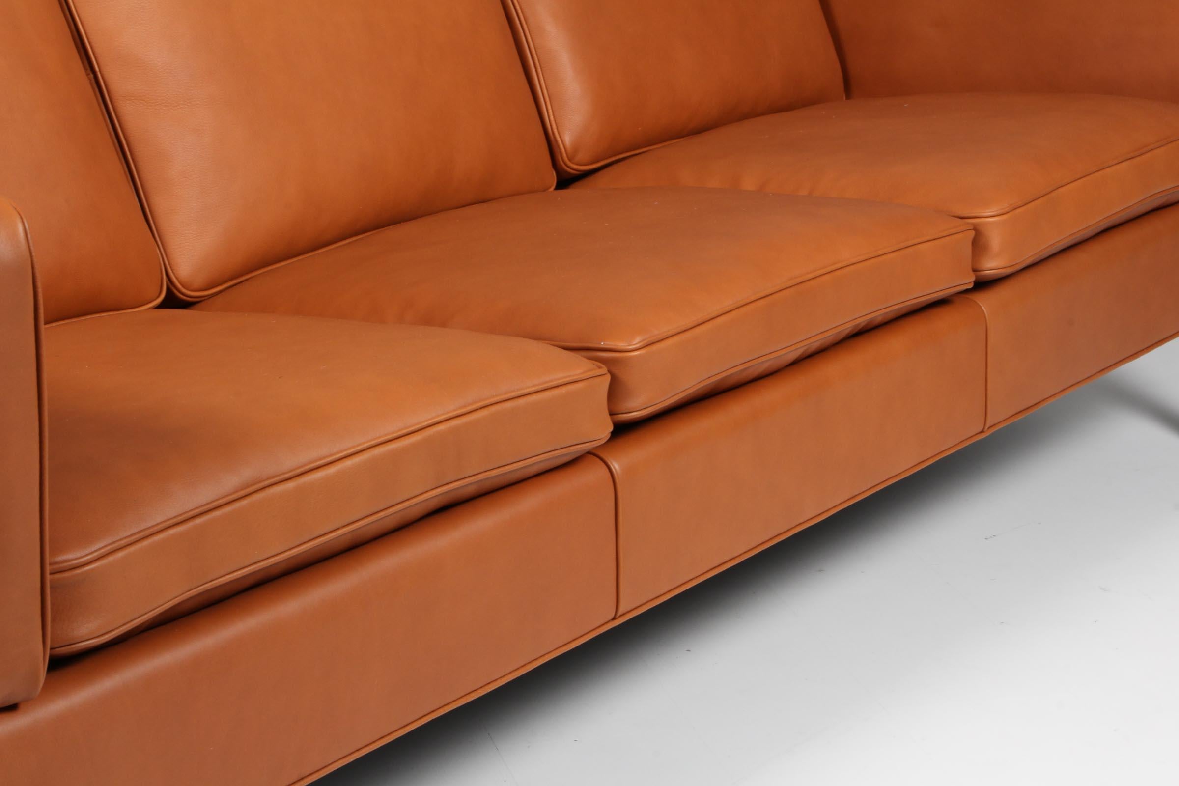 Mid-20th Century Børge Mogensen Three-Seat Sofa, Model 2213 For Sale