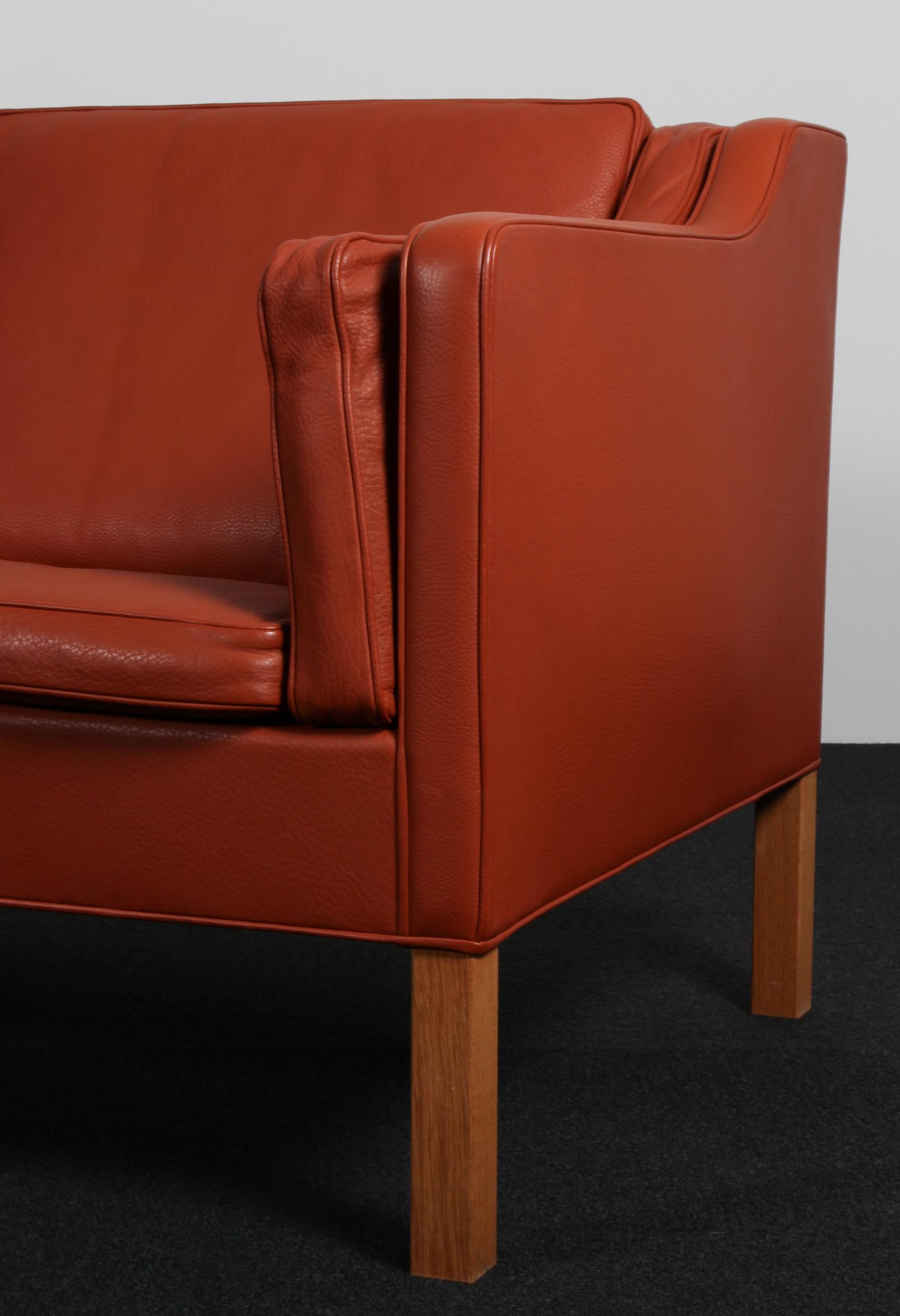 Mid-20th Century Børge Mogensen Three-Seat Sofa, model 2213 For Sale