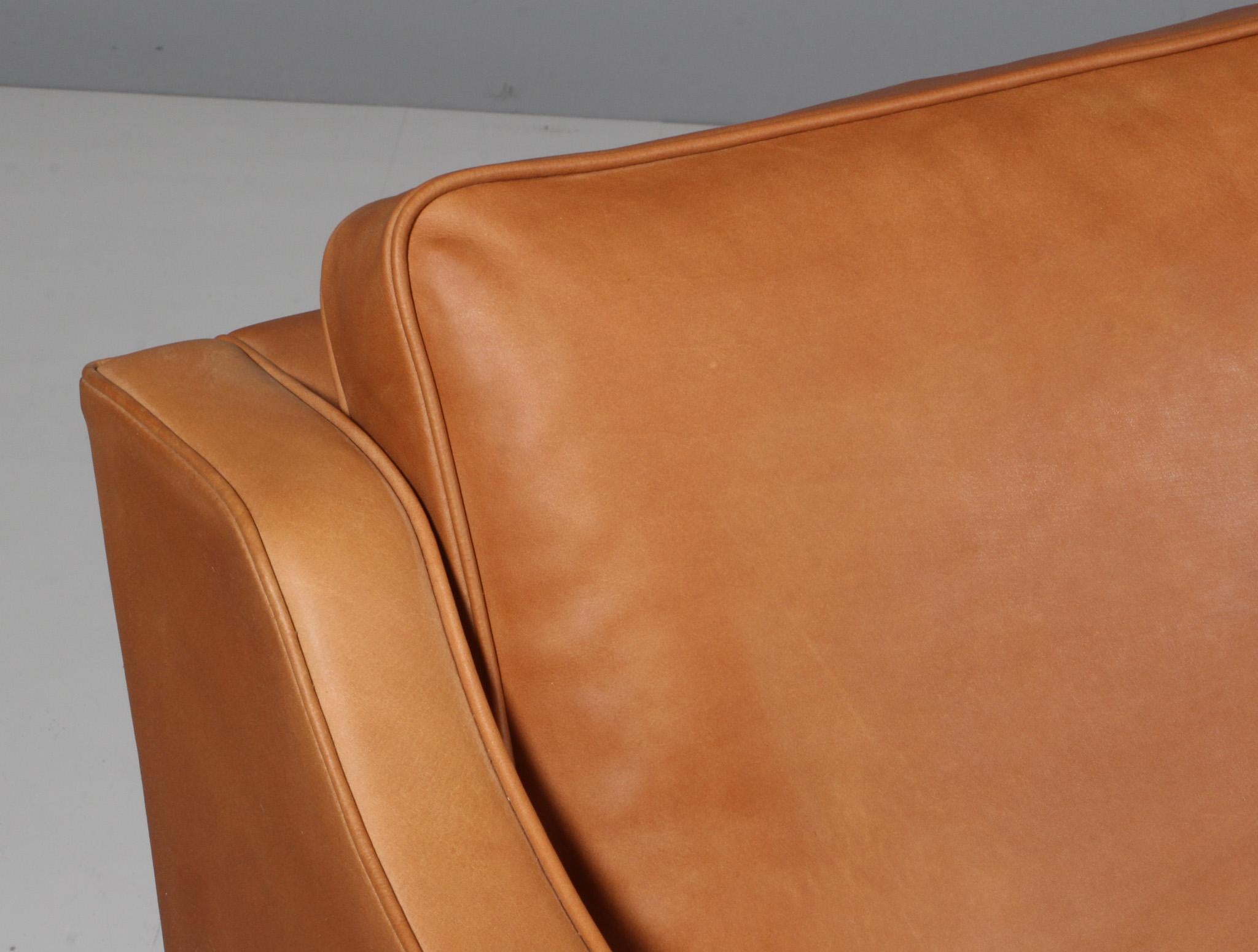 Scandinavian Modern Børge Mogensen Three-Seat Sofa, Model 2323, New Upholstered For Sale