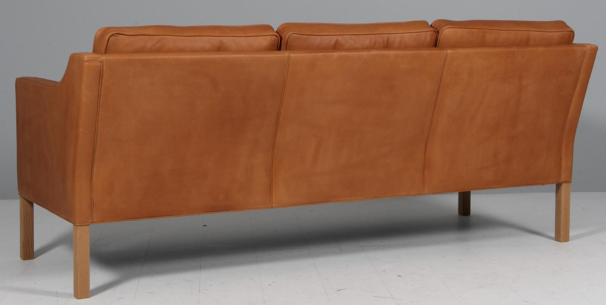 Mid-20th Century Børge Mogensen Three-Seat Sofa, Model 2323, New Upholstered For Sale