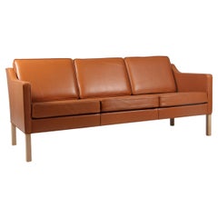 Børge Mogensen Three-Seat Sofa, Model 2323, New Upholstered