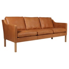 Børge Mogensen Three-Seat Sofa, Model 2323, New Upholstered