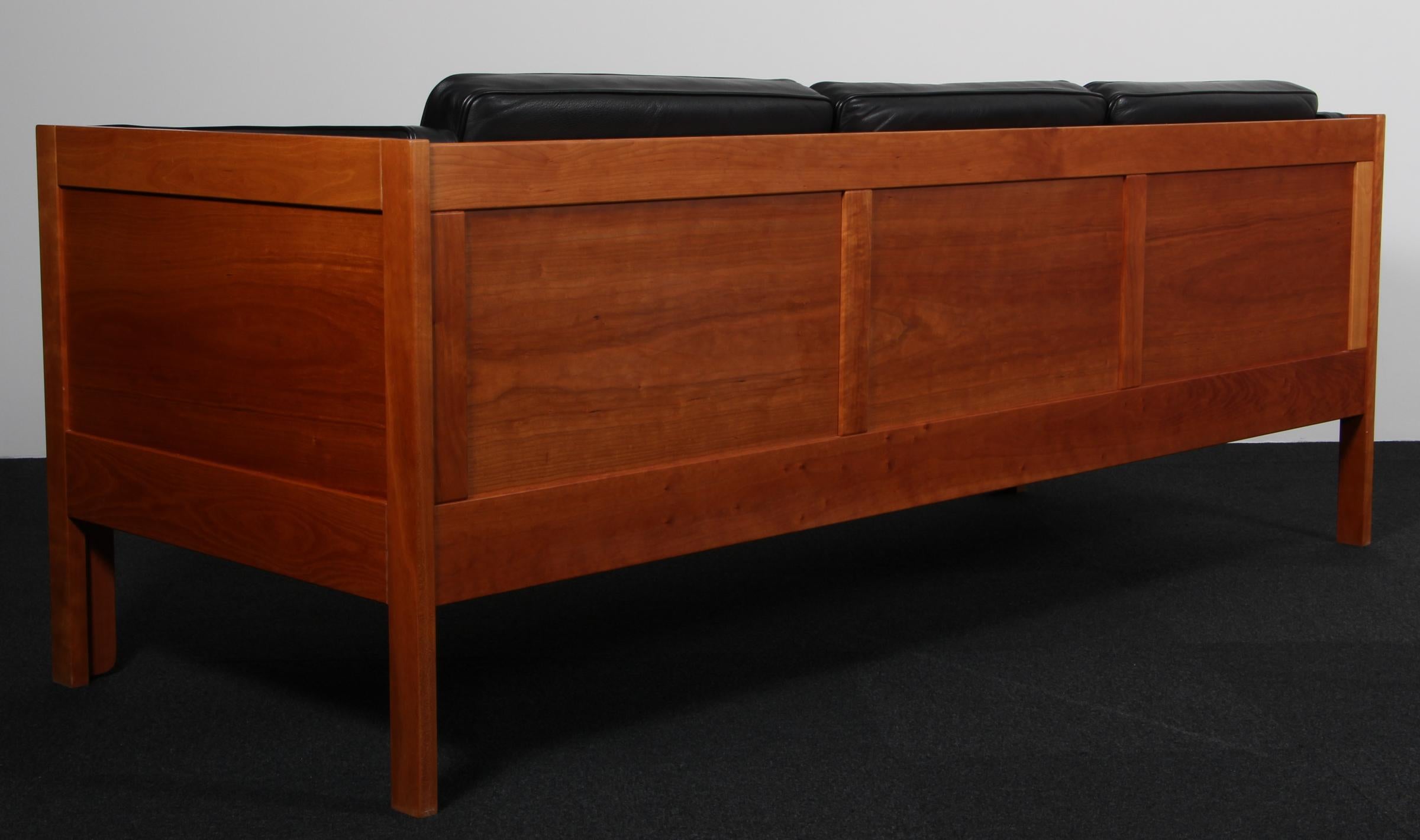 Cuir Canapé trois places Børge Mogensen, modèle 2343 en vente