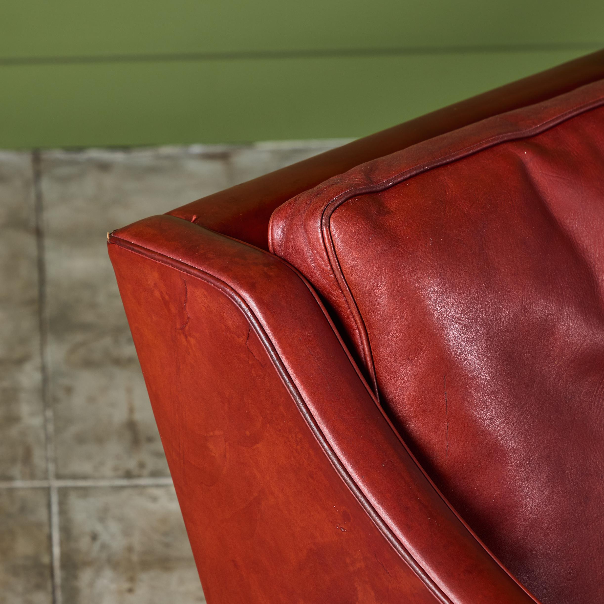 Børge Mogensen Three Seater Leather Sofa 5