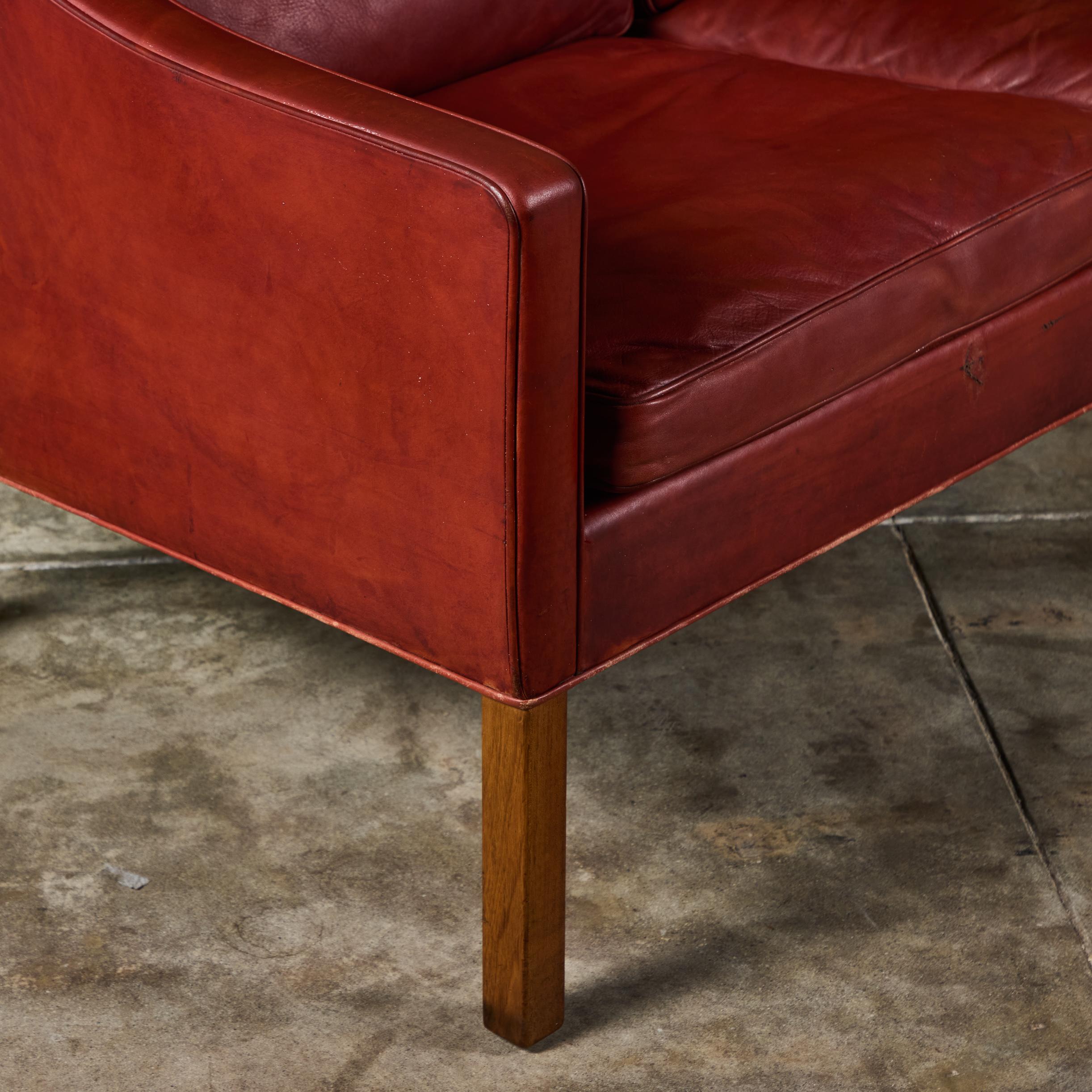Børge Mogensen Three Seater Leather Sofa 10