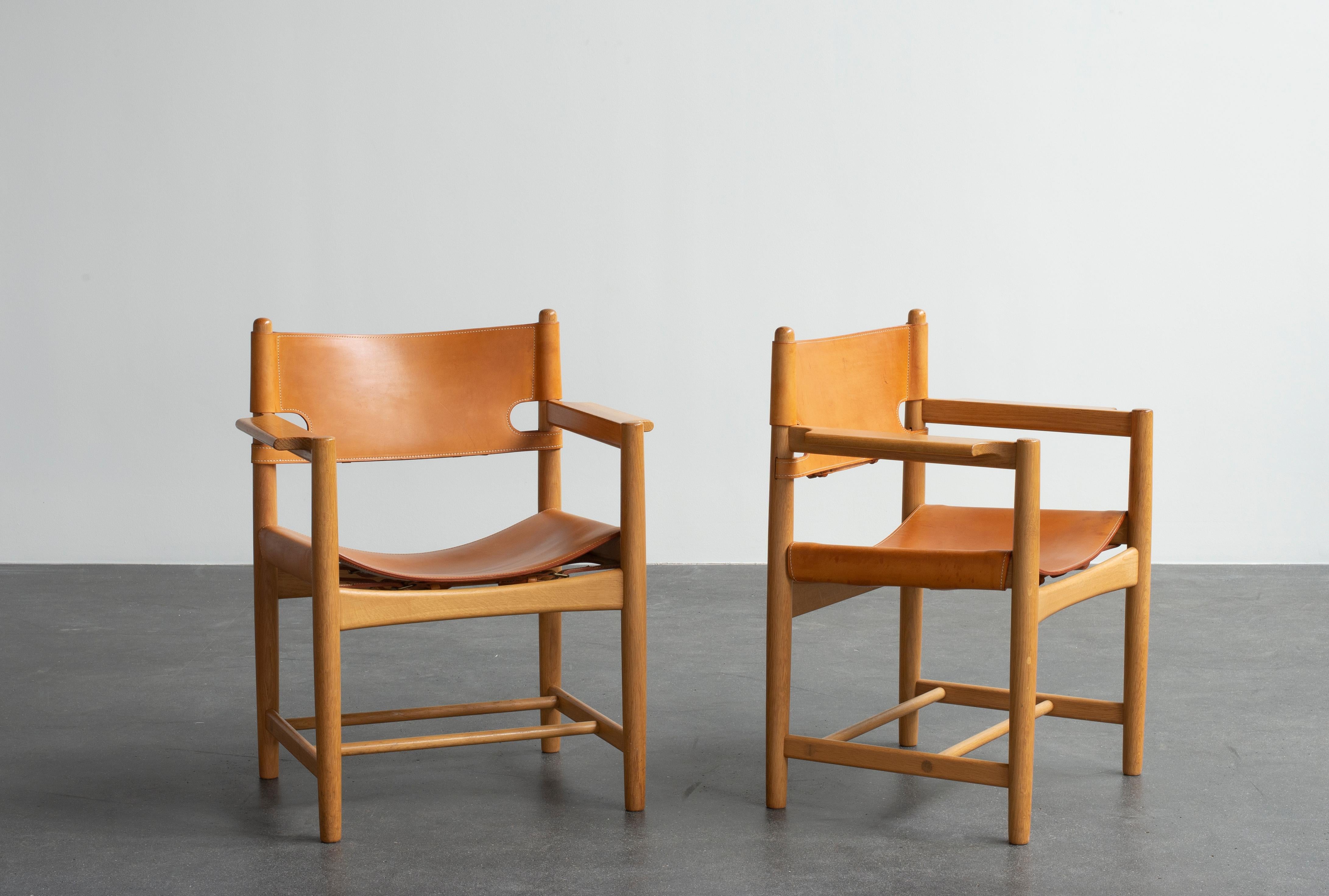 Scandinave moderne Børge Mogensen Deux fauteuils pour Fredericia Furniture en vente