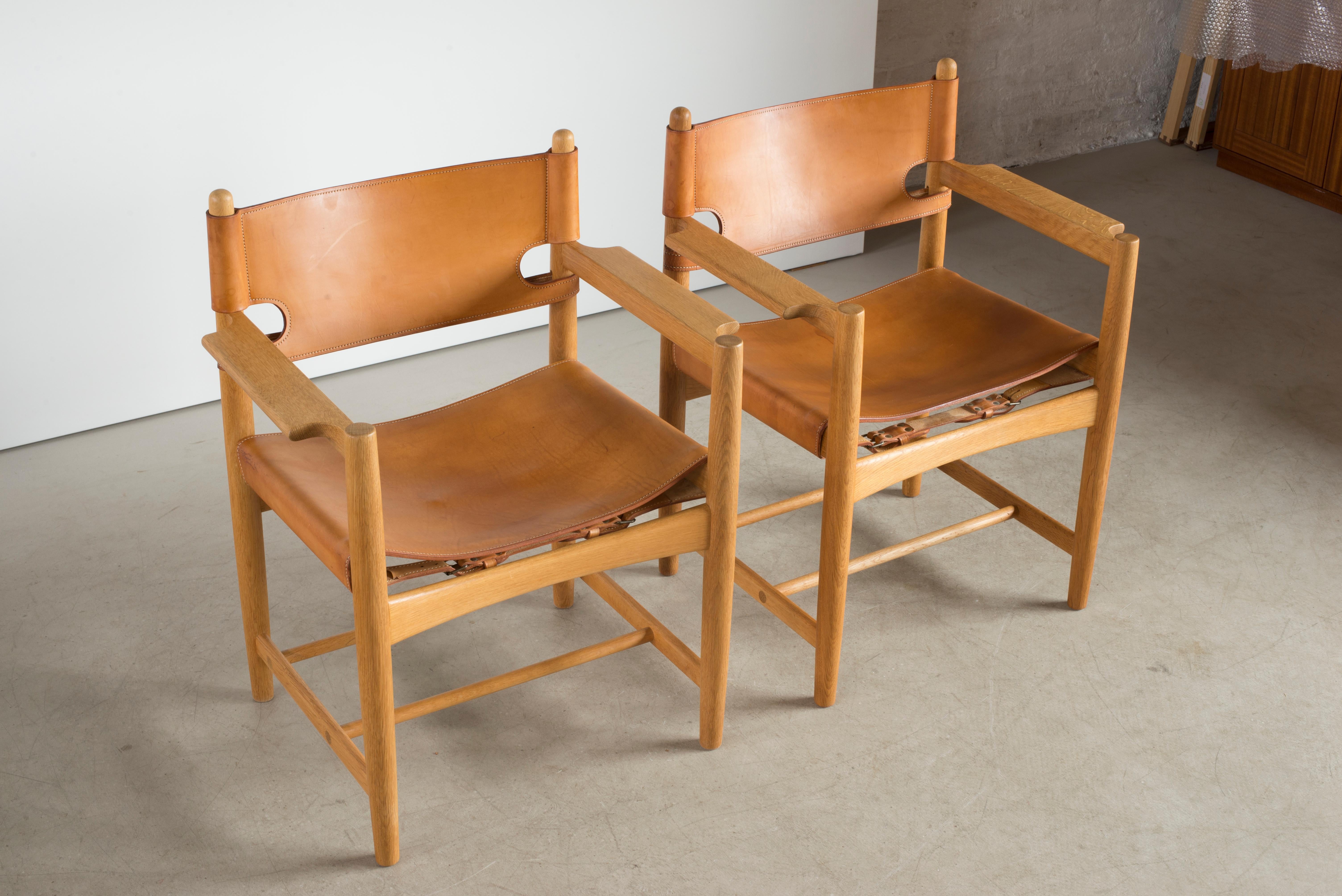 Børge Mogensen Two Armchairs for Fredericia Furniture In Good Condition In Copenhagen, DK