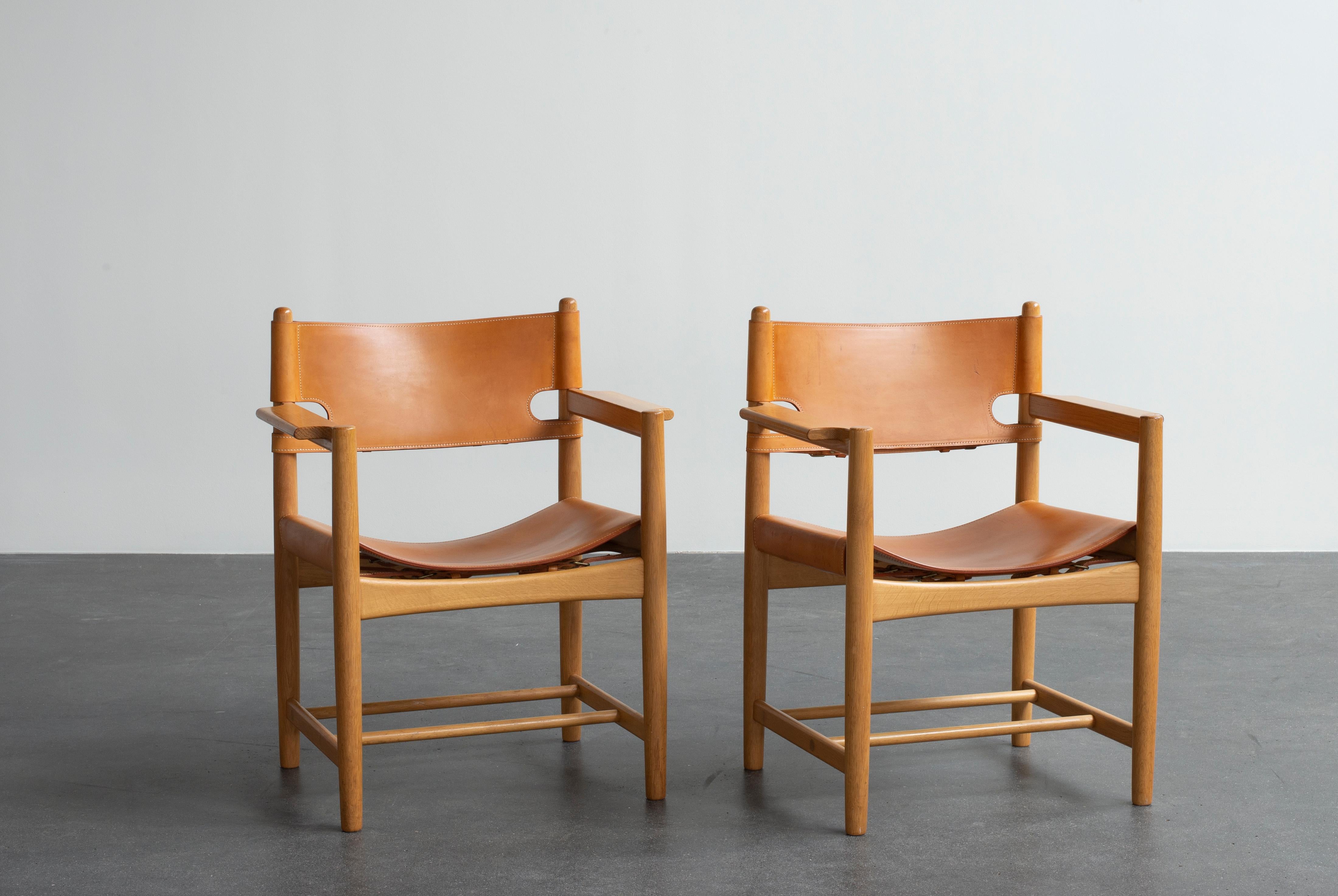 Børge Mogensen Deux fauteuils pour Fredericia Furniture Bon état - En vente à Copenhagen, DK
