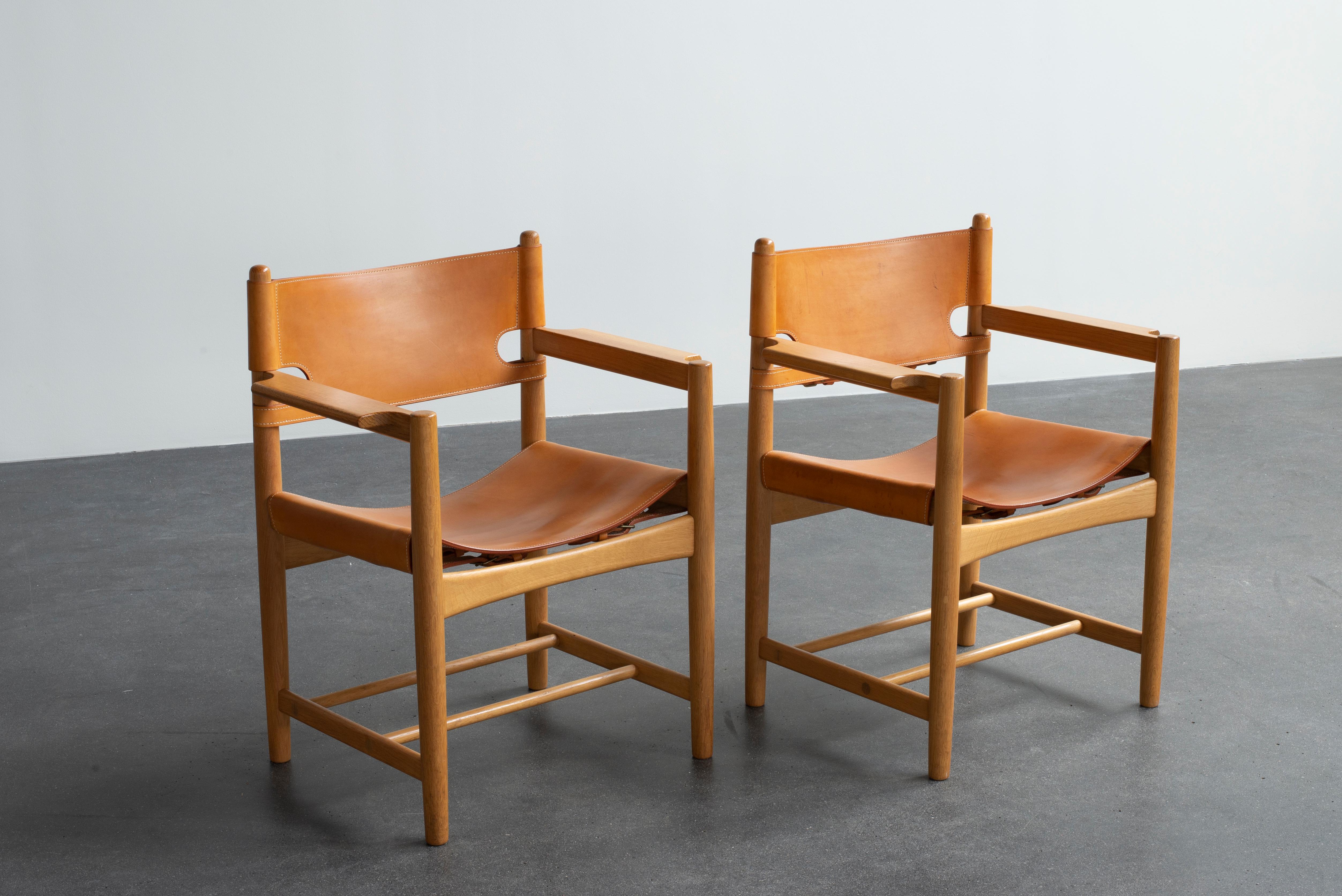 Børge Mogensen Two Armchairs for Fredericia Furniture In Good Condition For Sale In Copenhagen, DK