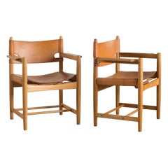 Børge Mogensen Two Armchairs for Fredericia Furniture