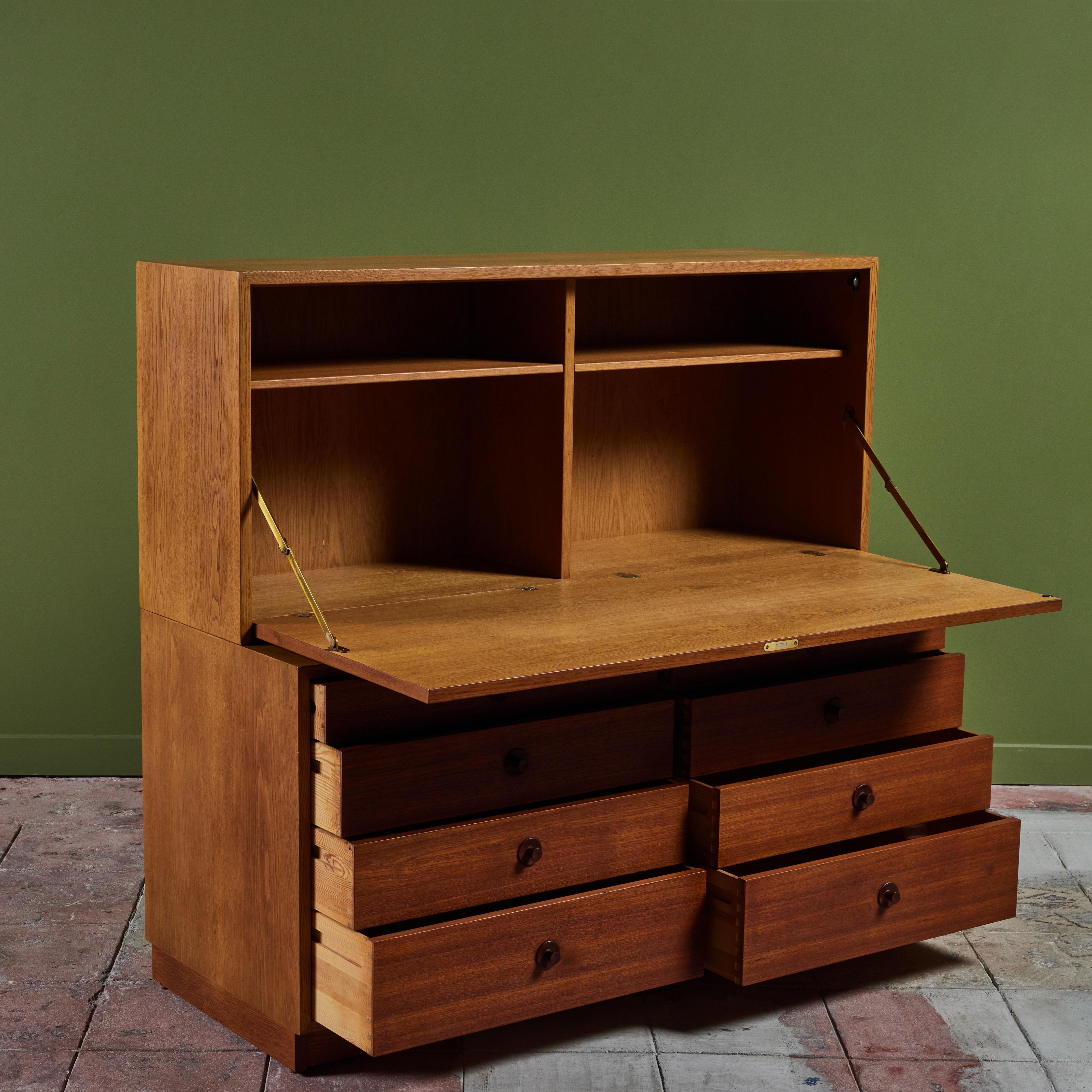 Swedish Børge Mogensen Two Piece Cabinet or Secretary for Karl Andersson and Sons For Sale