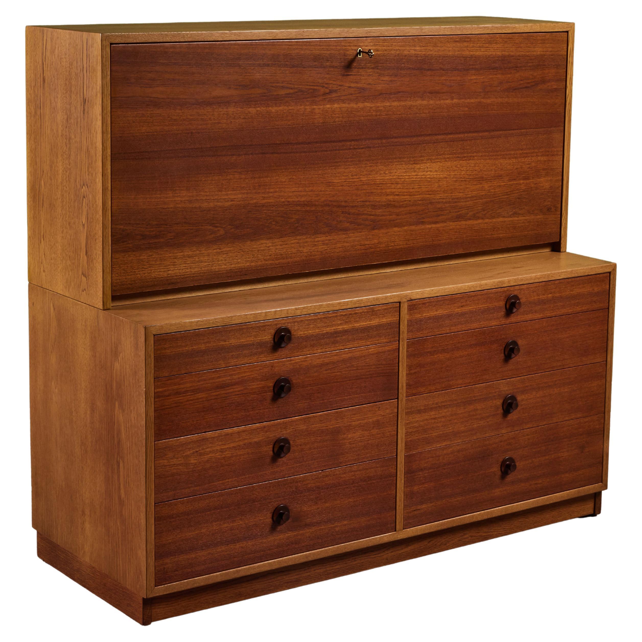 Børge Mogensen Two Piece Cabinet or Secretary for Karl Andersson and Sons For Sale