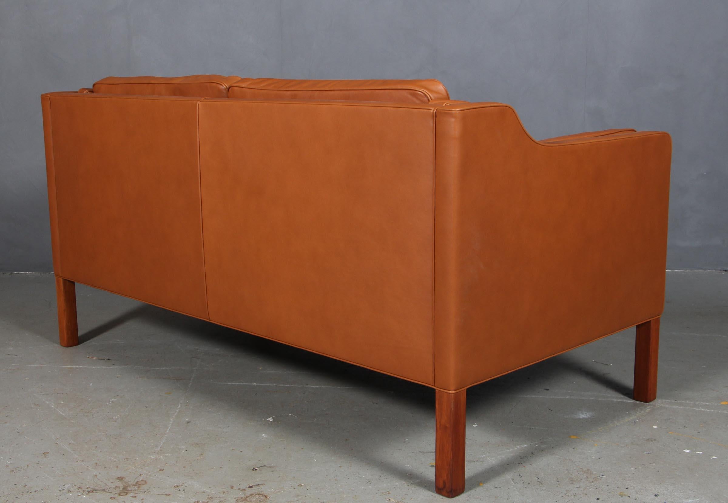 Stained Børge Mogensen Two-Seat Sofa For Sale