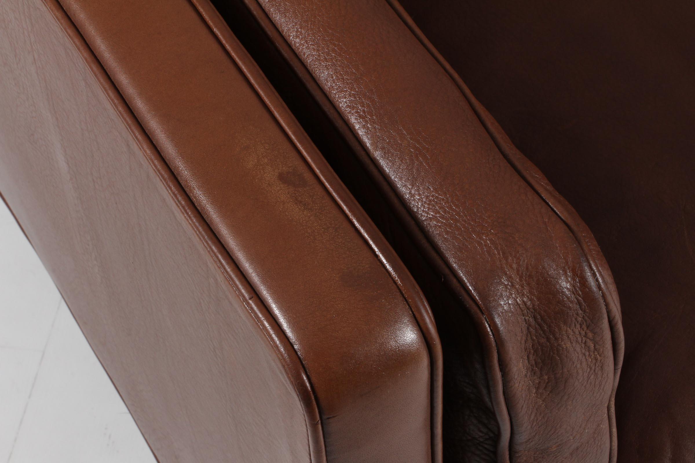 Leather Børge Mogensen Two-Seat Sofa