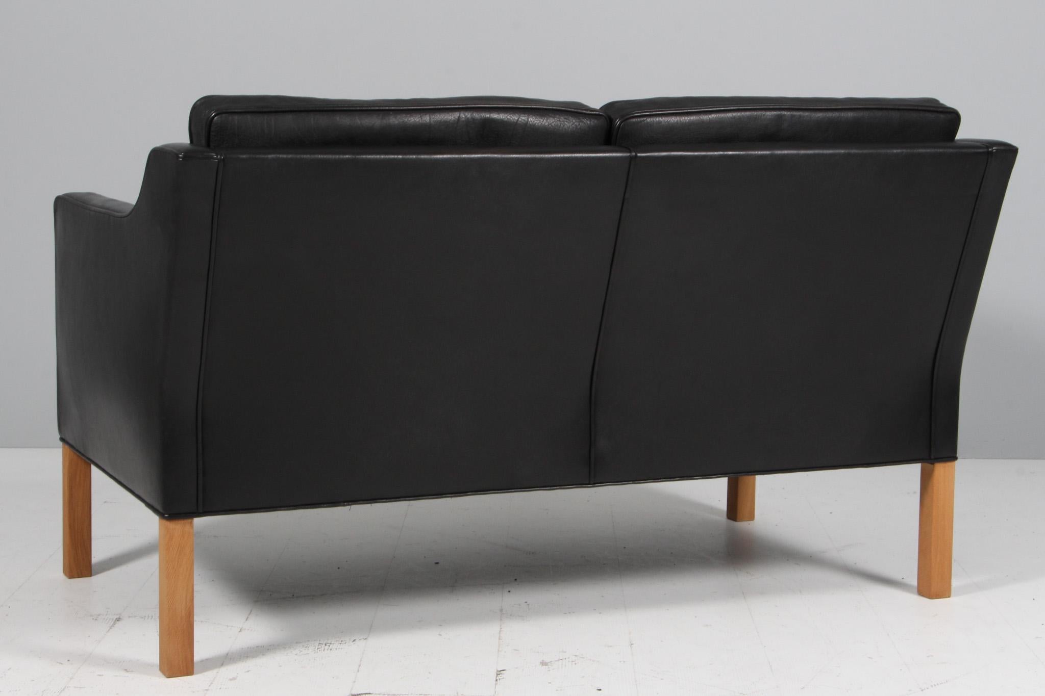 Cuir Canapé deux places Børge Mogensen en vente