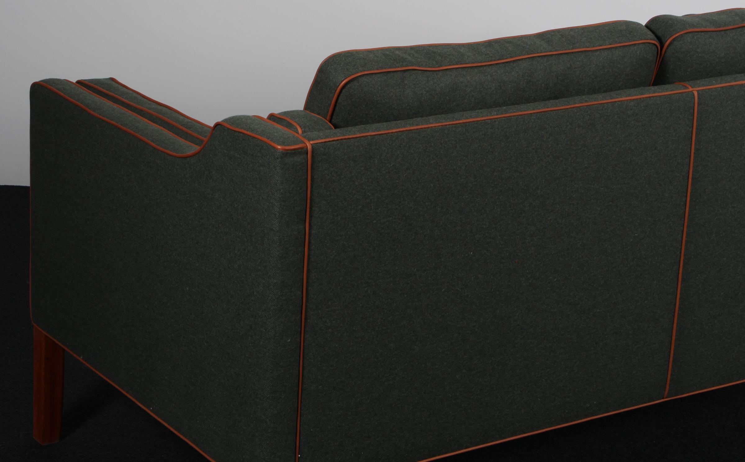 Børge Mogensen Zweisitziges Sofa (Leder) im Angebot