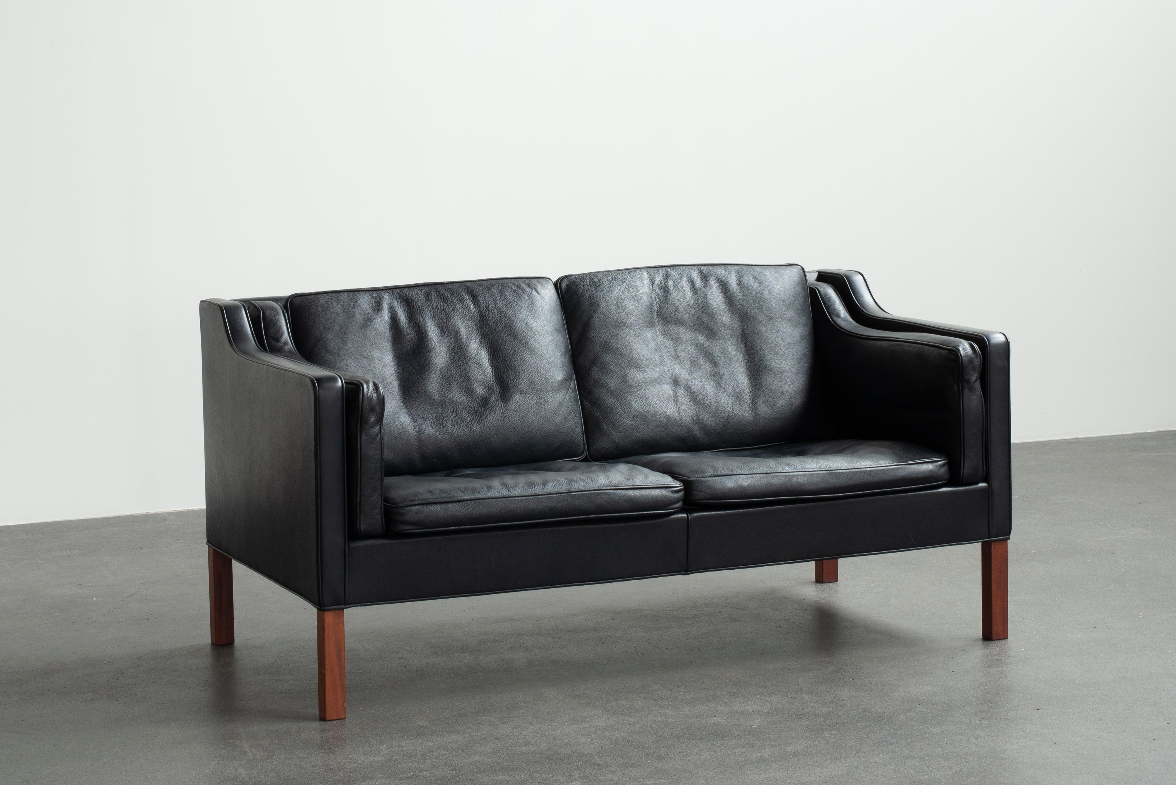 Mid-Century Modern Børge Mogensen Two Seater Sofa for Fredericia Furniture For Sale