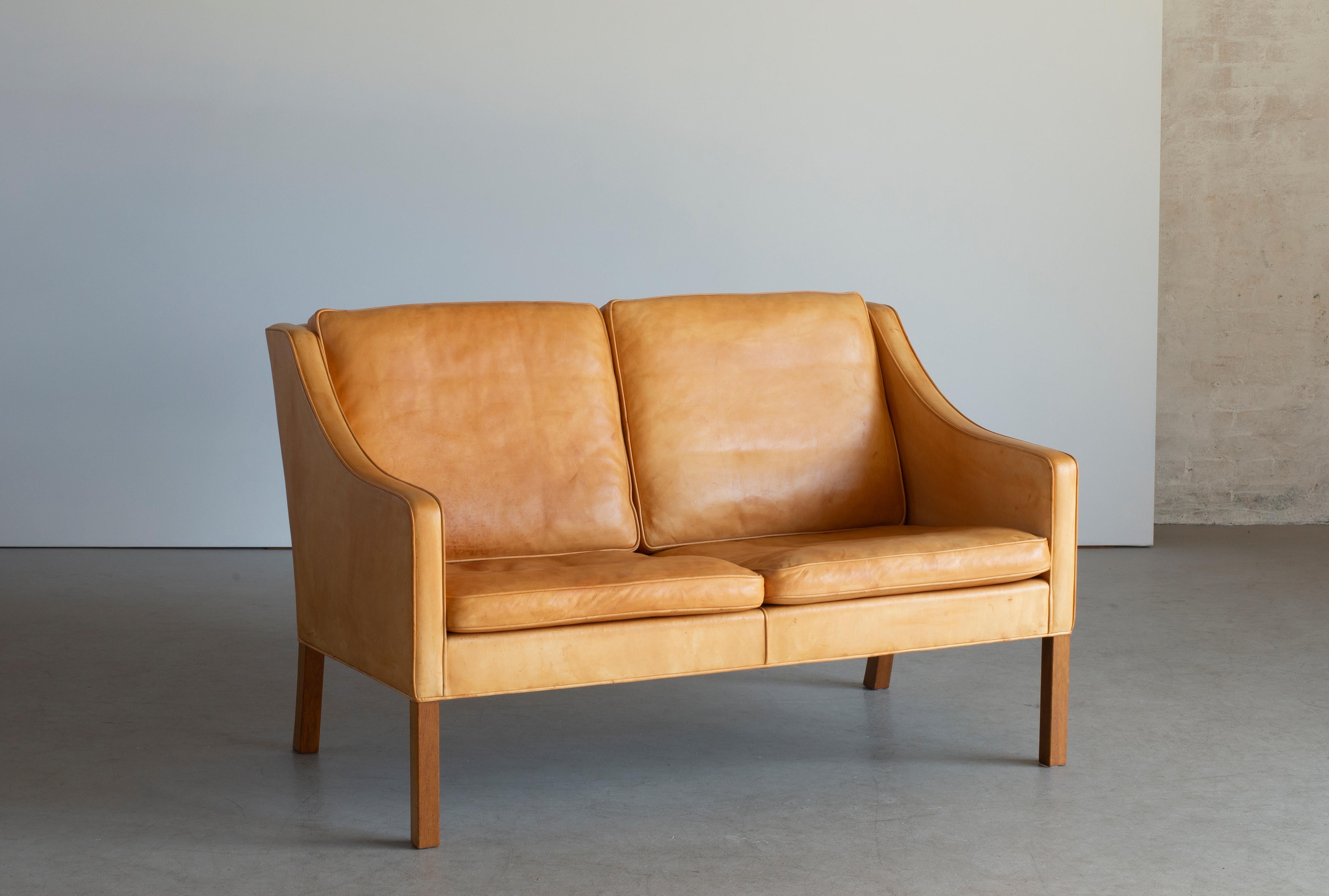 Børge Mogensen Zweisitziges Sofa für Fredericia Furniture (Moderne der Mitte des Jahrhunderts)