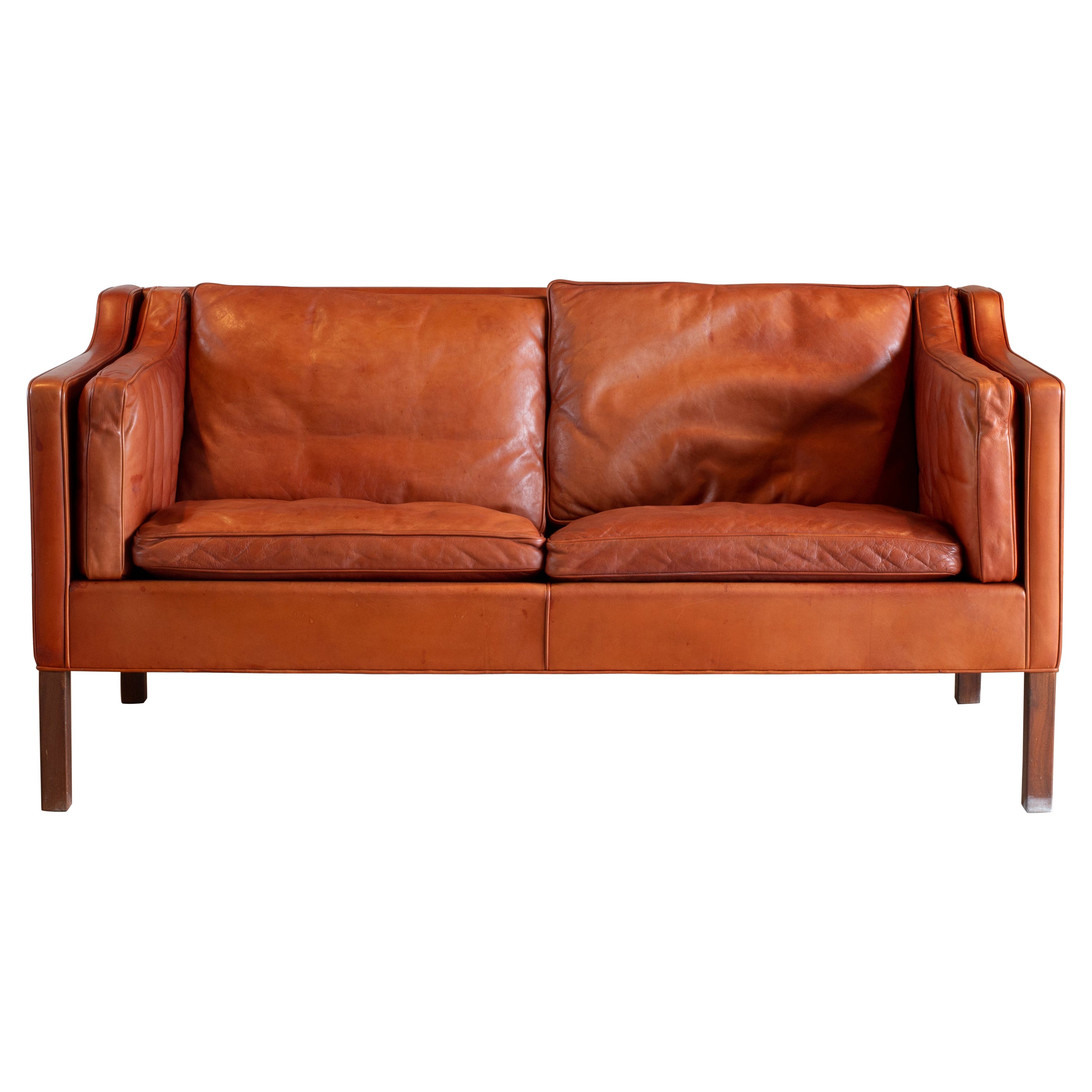 Sofá de dos plazas Børge Mogensen para Muebles Fredericia
