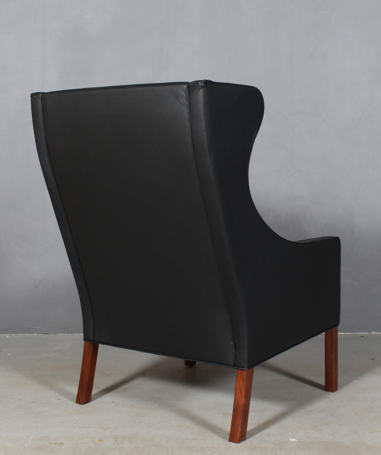 Børge Mogensen Wingback Chair and Ottoman 3
