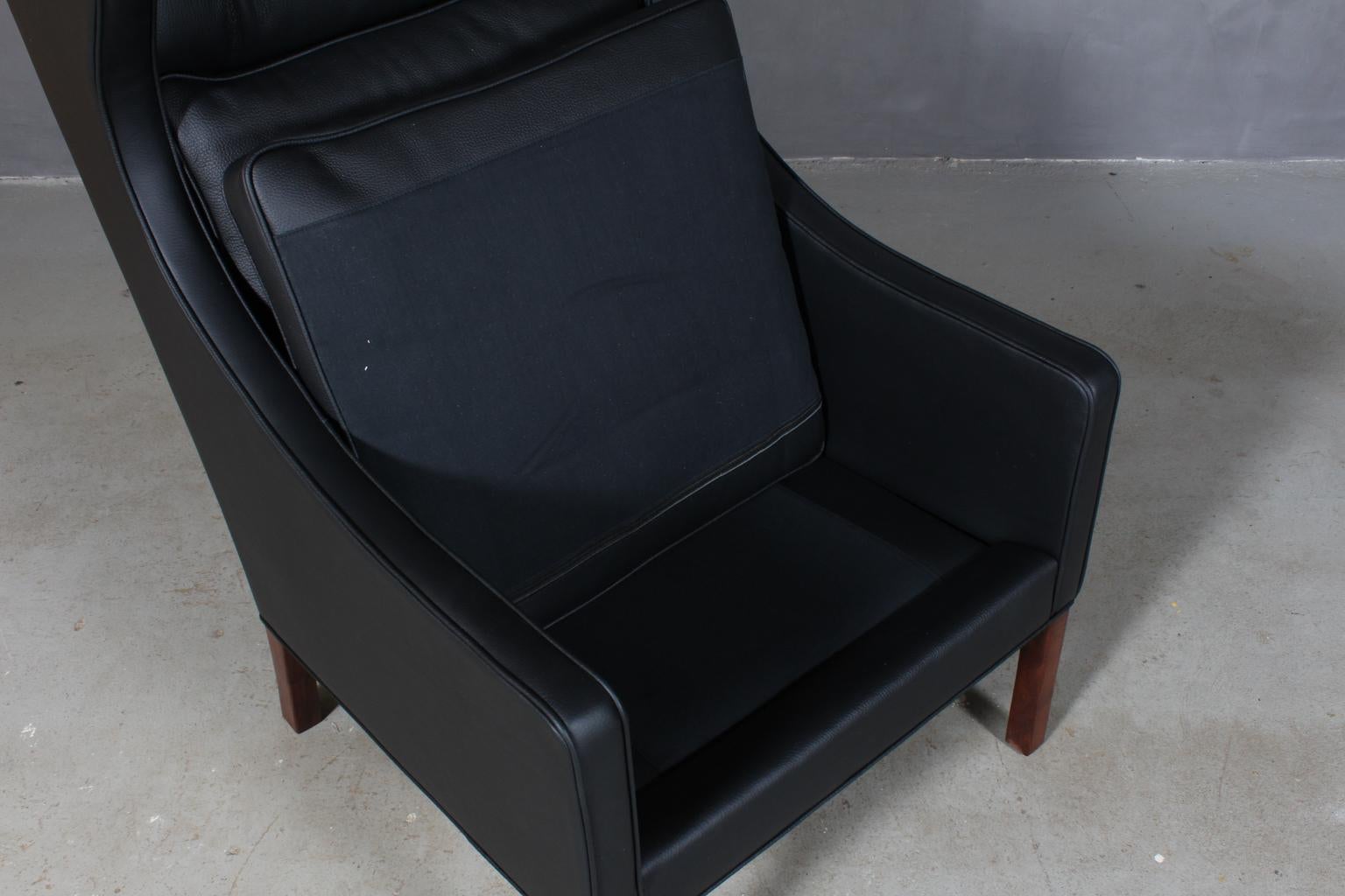 Børge Mogensen Wingback Chair and Ottoman 1