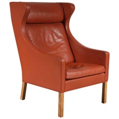 Børge Mogensen Wingback Chair for Fredericia, Denmark, 1960