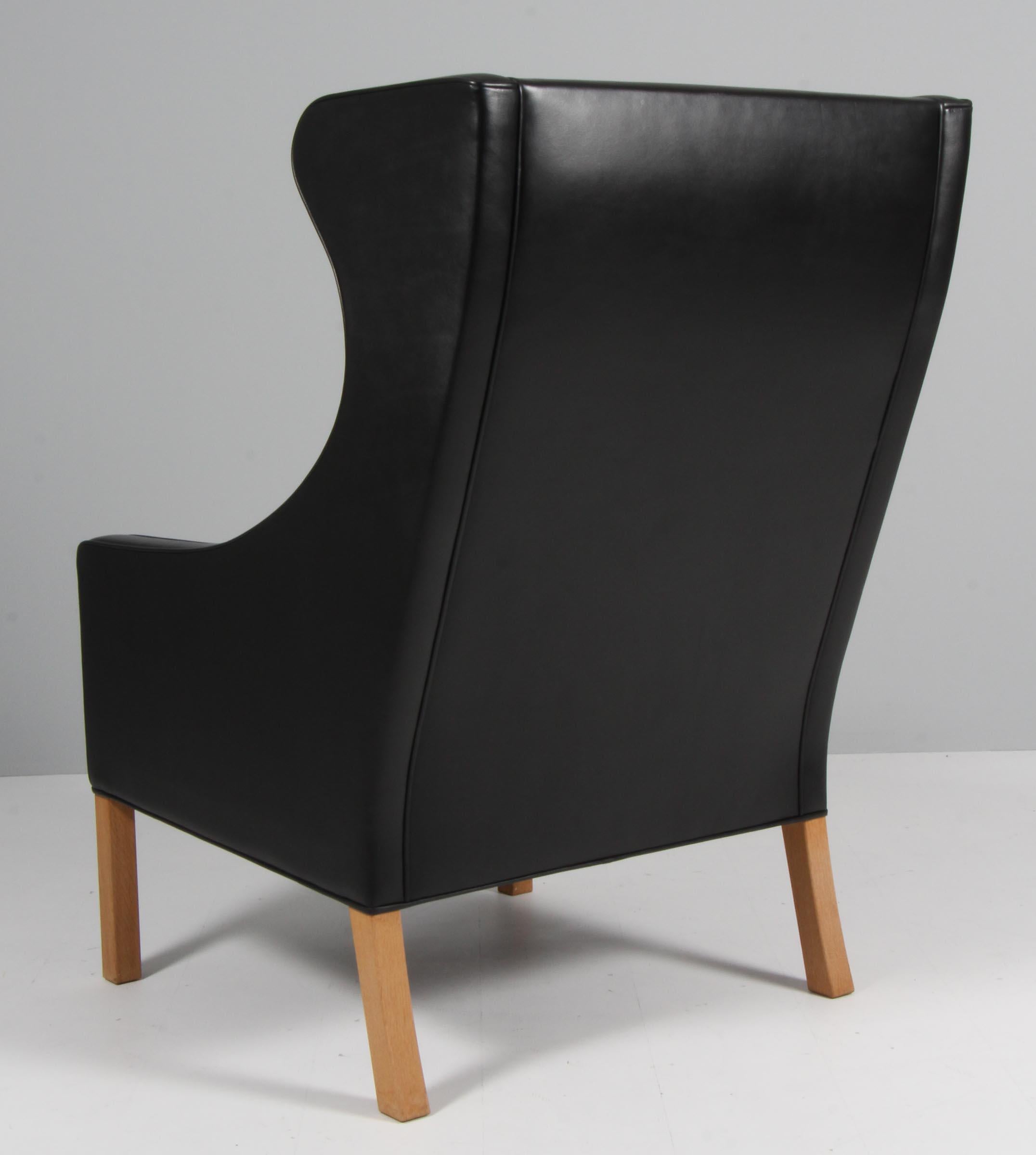 Oak Børge Mogensen Wingback Chair For Sale
