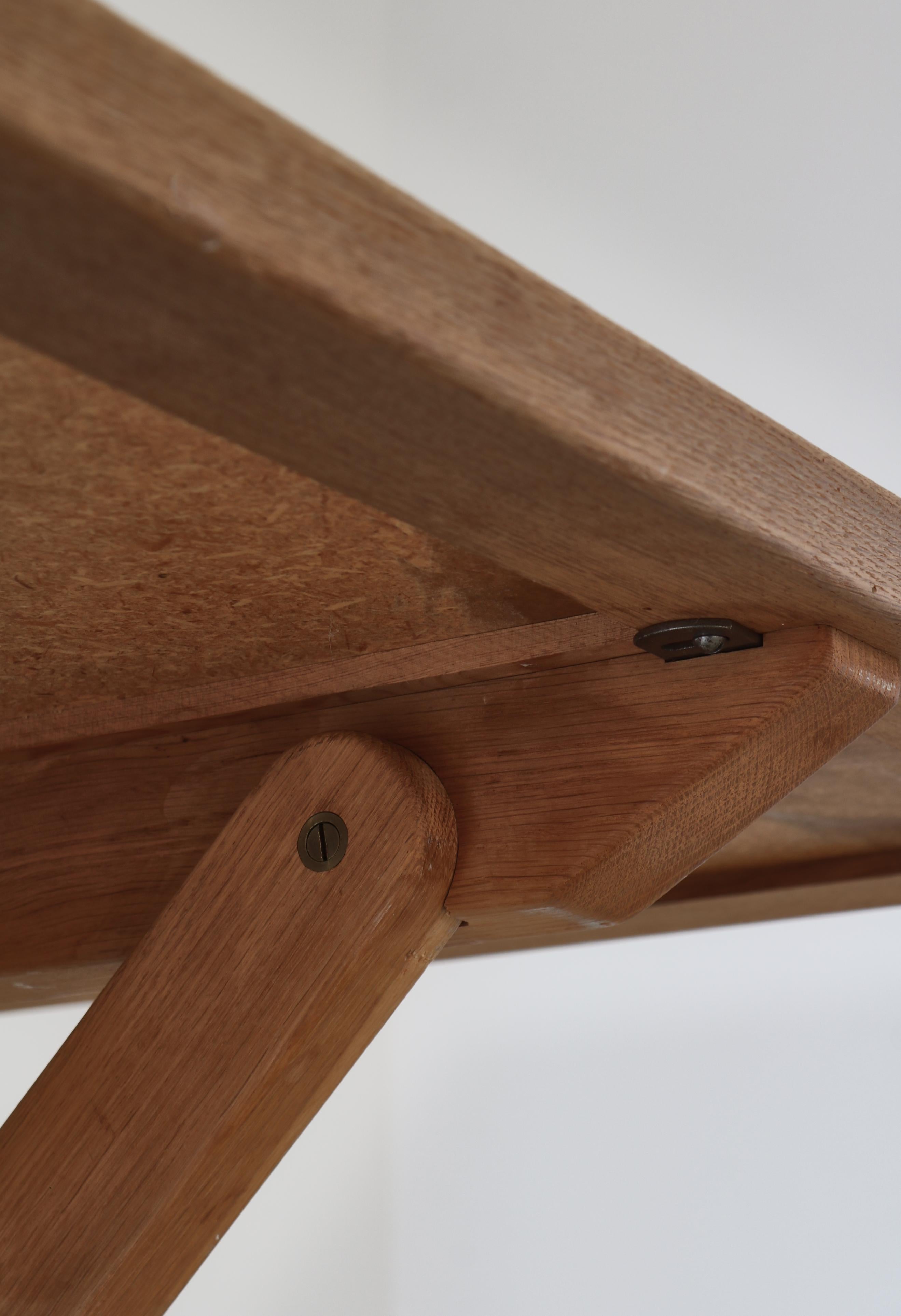 Børge Mogensen Work Desk in Oak & Linoleum by P. Lauritsen, Denmark, 1970s For Sale 7
