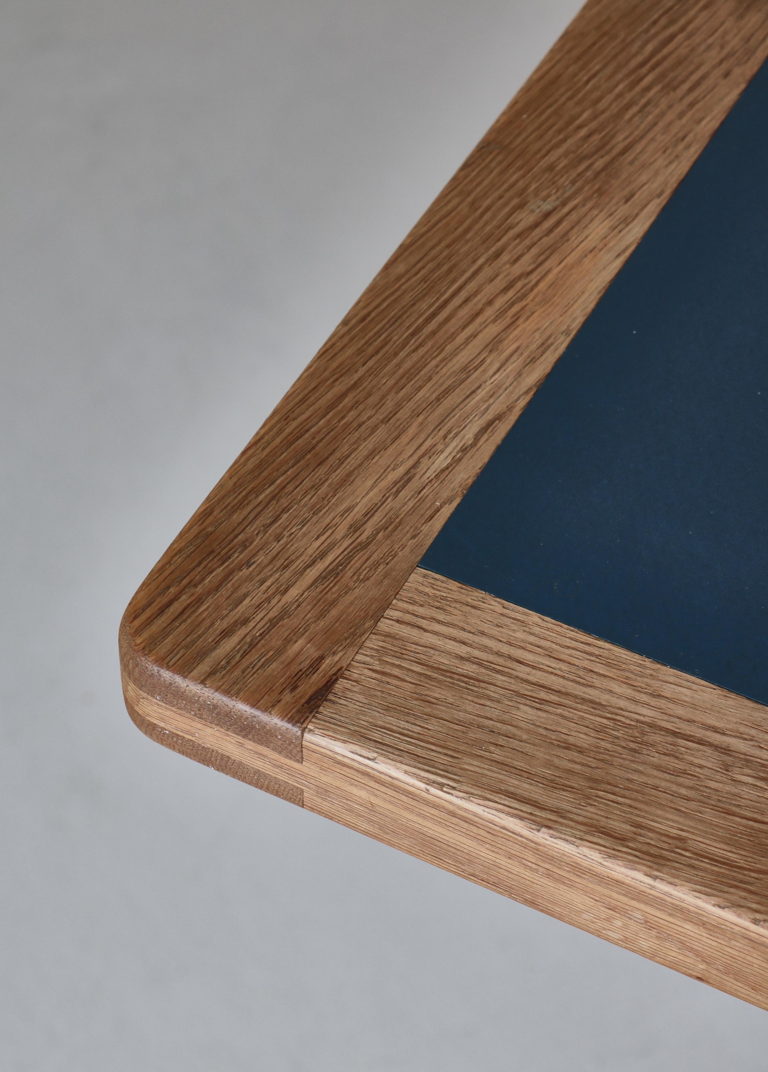 Børge Mogensen Work Desk in Oak & Linoleum by P. Lauritsen, Denmark, 1970s For Sale 8