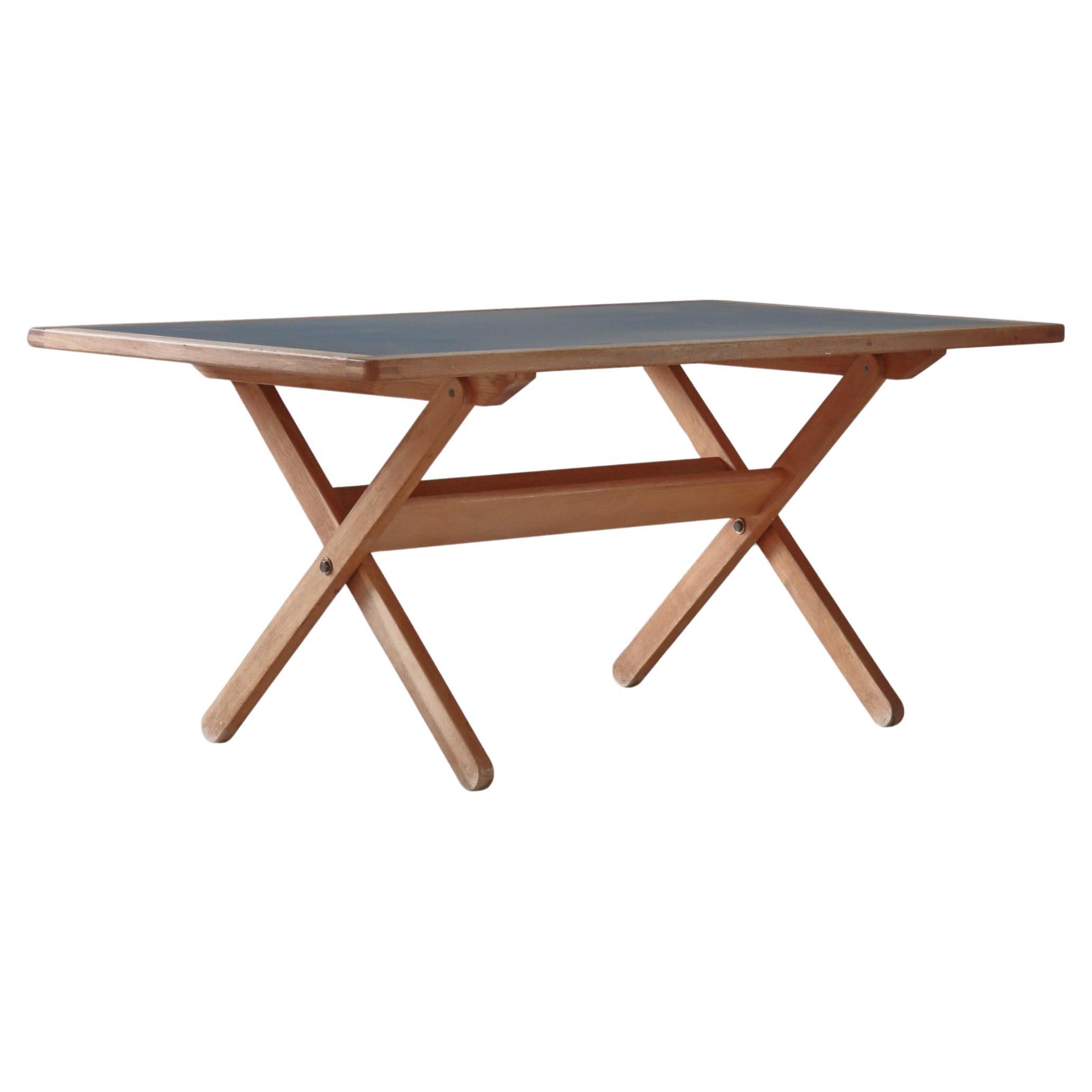 Bureau Børge Mogensen en Oak & Linoleum par P. Lauritsen, Danemark, années 1970