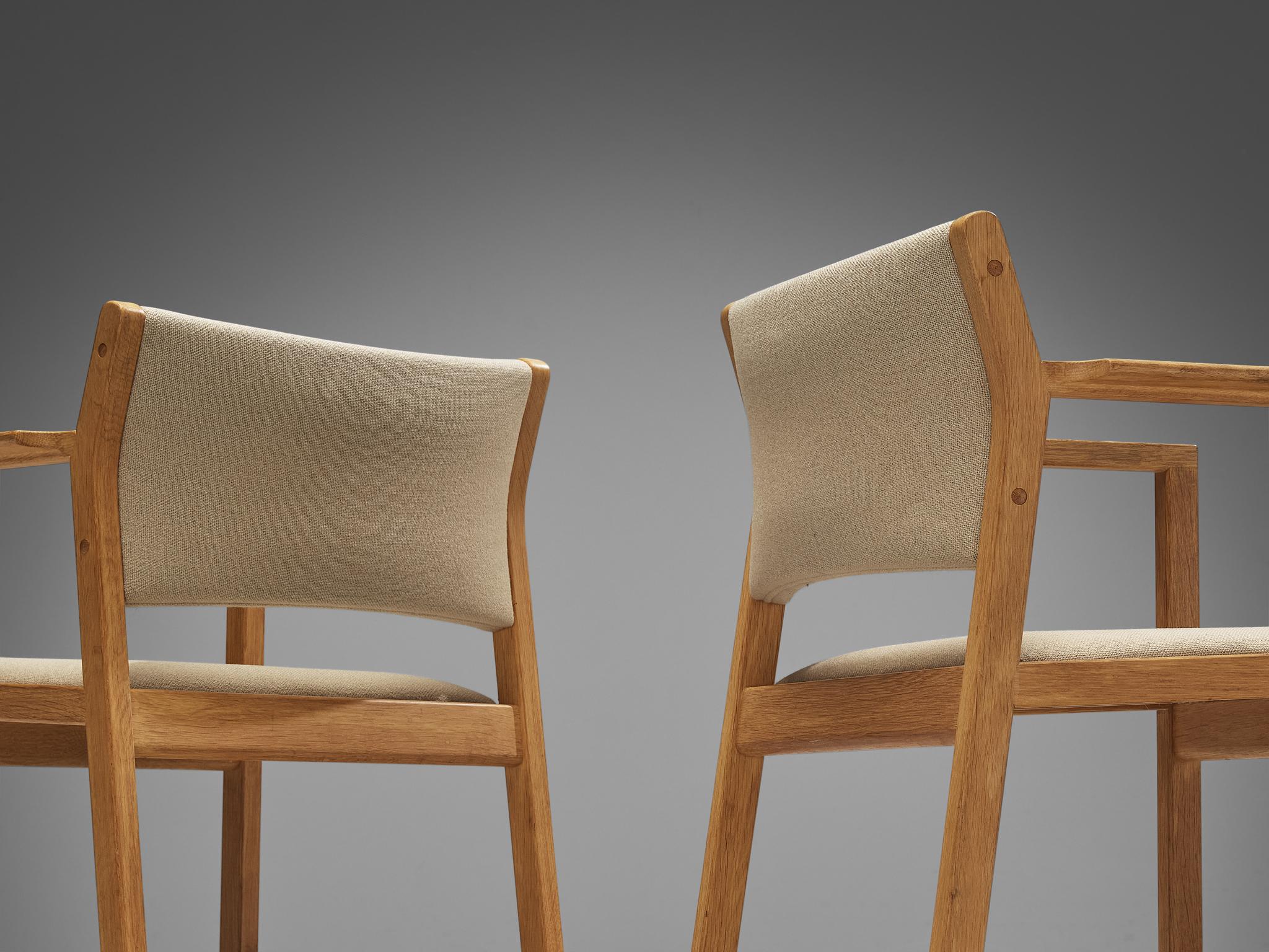 Mid-20th Century Børge Morgensen for Fredericia Armchairs in Oak  For Sale