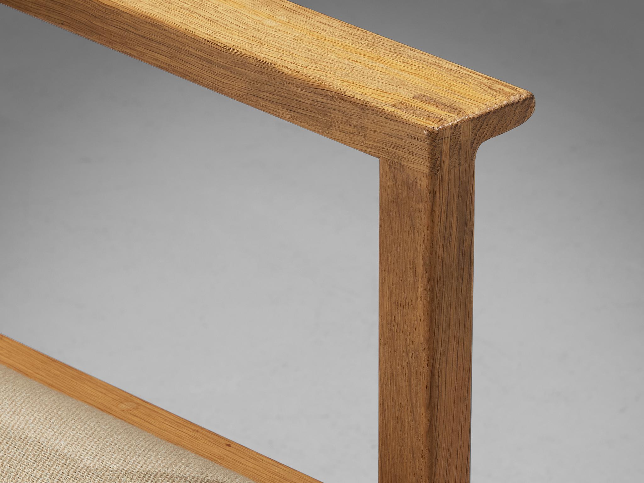 Suede Børge Morgensen for Fredericia Armchairs in Oak  For Sale