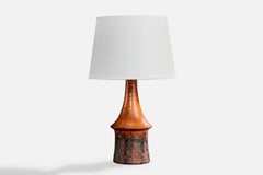 Børge Wernonch, Table Lamp, Stoneware, Denmark, 1940s