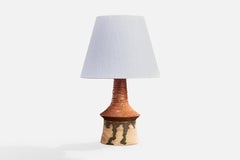 Børge Wernonch, Table Lamp, Stoneware, Denmark, 1940s