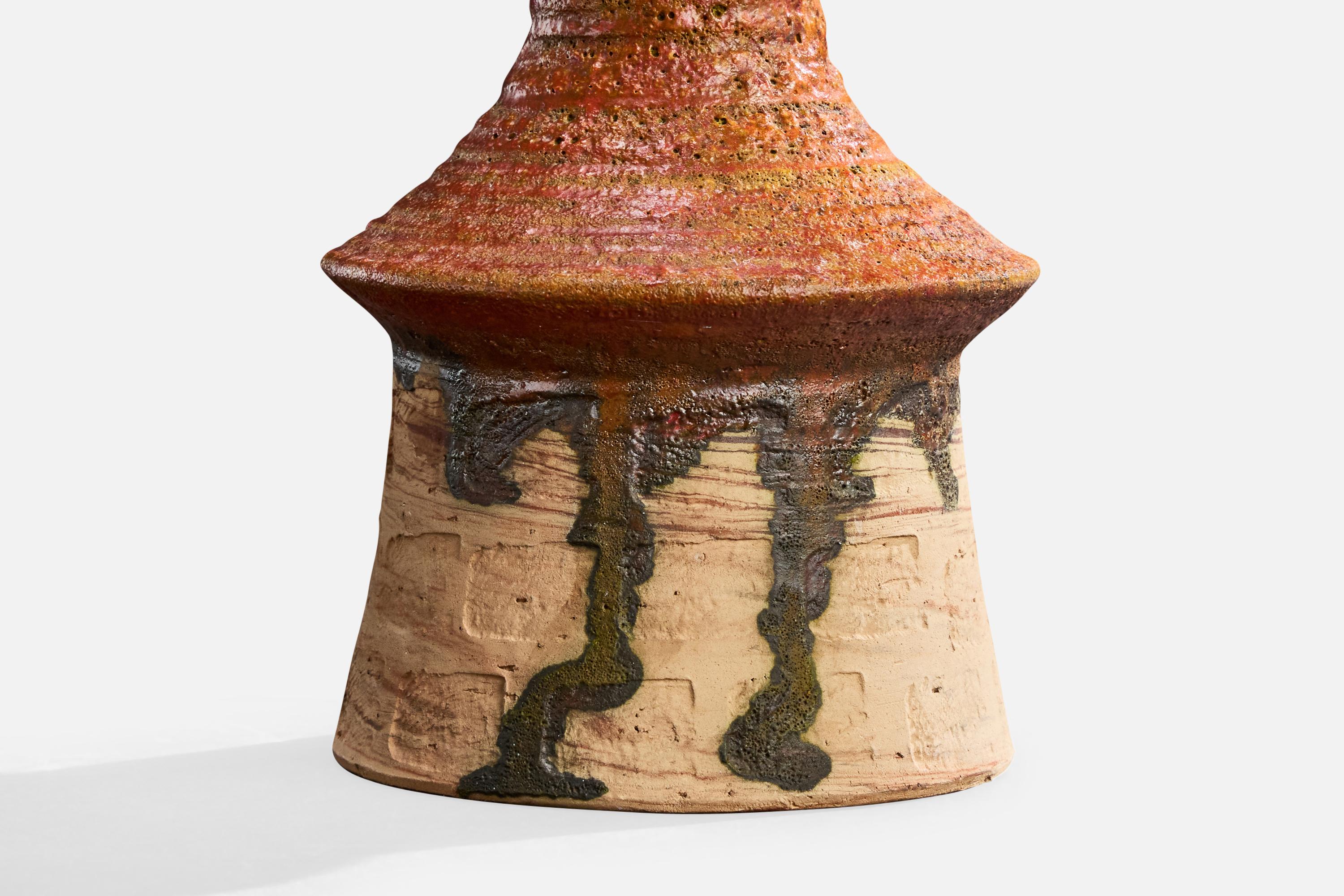 Børge Wernonch, Lámpara de sobremesa, Gres, Dinamarca, Década de 1940 mediados del siglo XX en venta