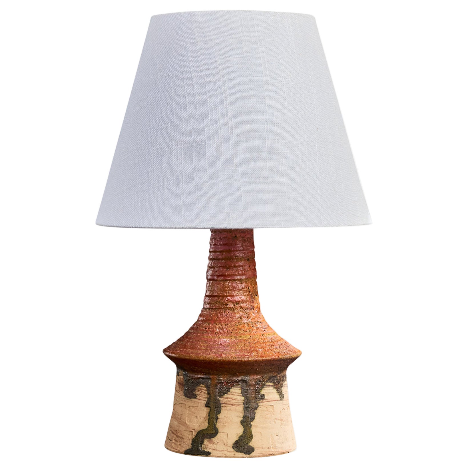 Børge Wernonch, Table Lamp, Stoneware, Denmark, 1940s