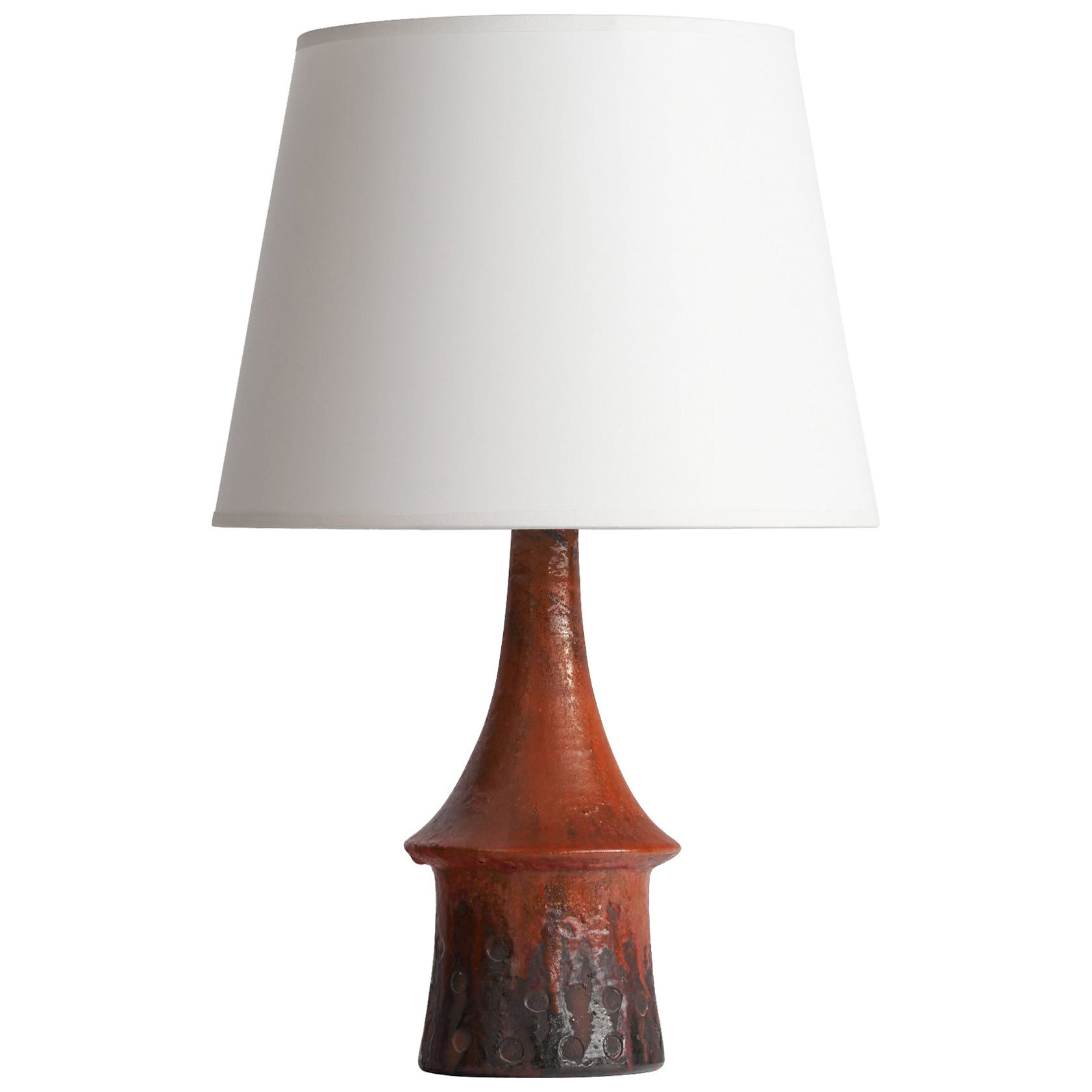 Børge Wernonch, Table Lamp, Stoneware, Denmark, 1940s