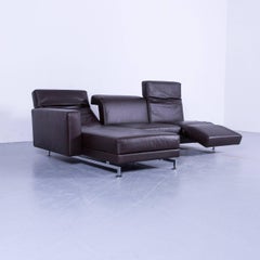 Brühl & Sippold Moule Designer Corner-Sofa Brown Couch Recliner