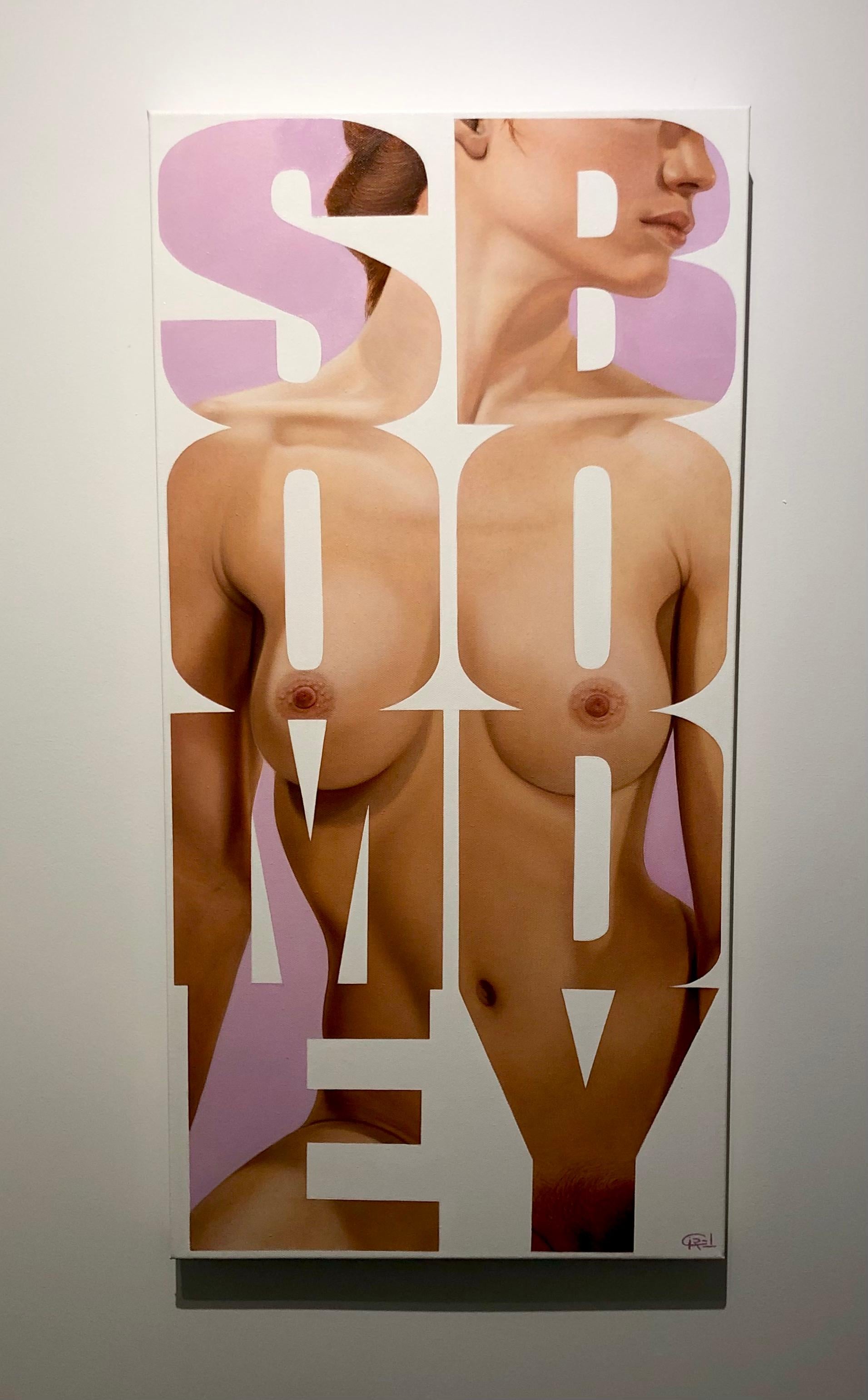 Bri Cirel Nude Painting - "SomeBody" Oil on Canvas